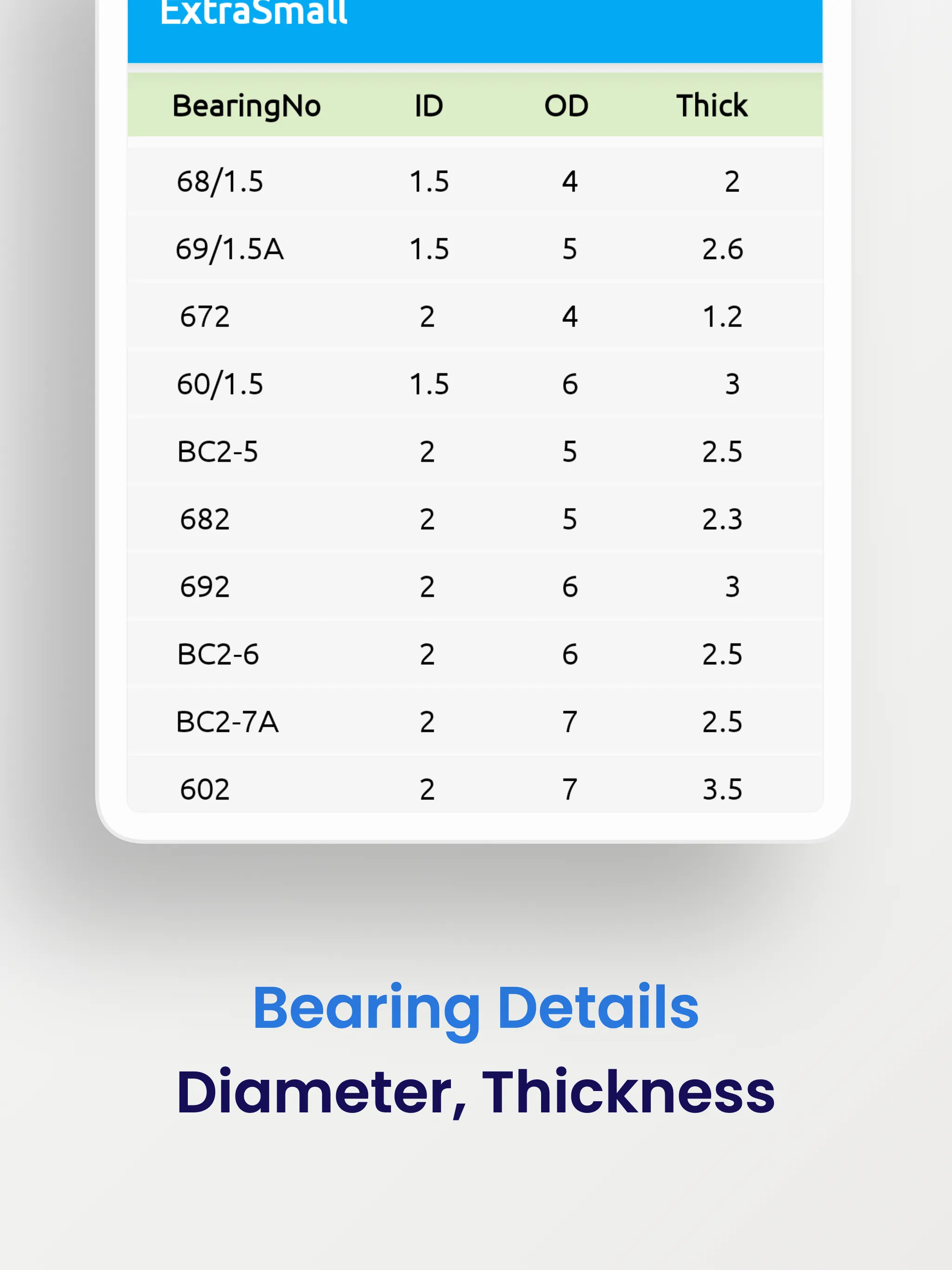 BearinGO - Bearing Catalog | Indus Appstore | Screenshot