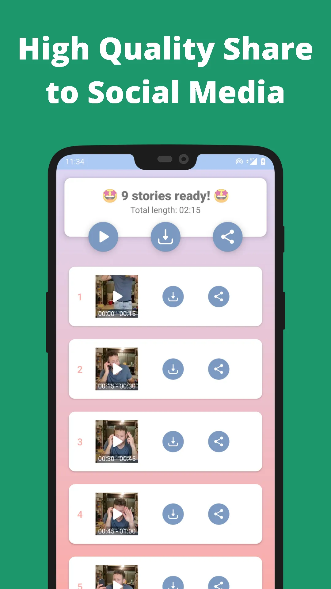 Story Cutter: Long Video Split | Indus Appstore | Screenshot