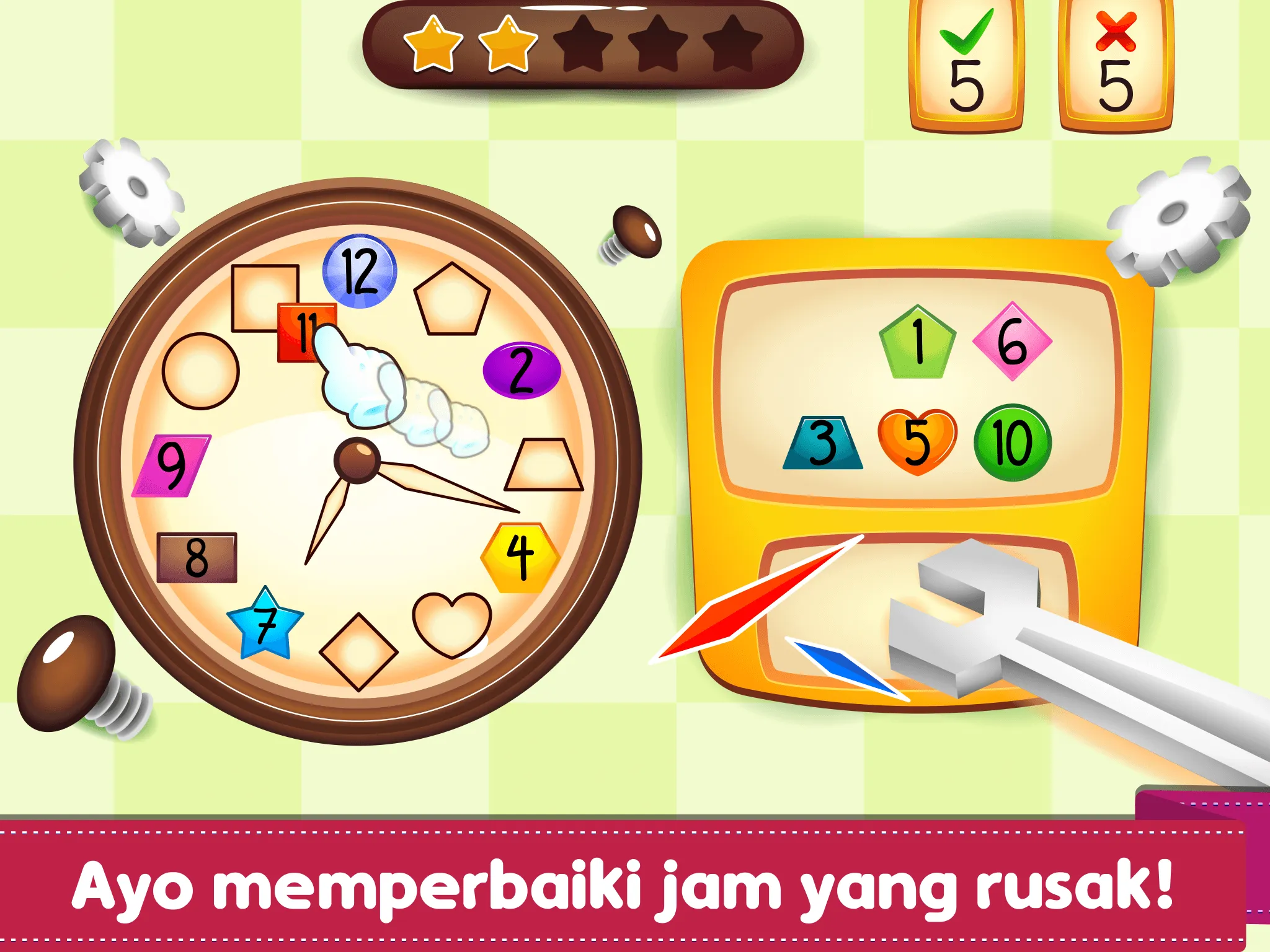 Marbel Belajar Jam & Waktu | Indus Appstore | Screenshot