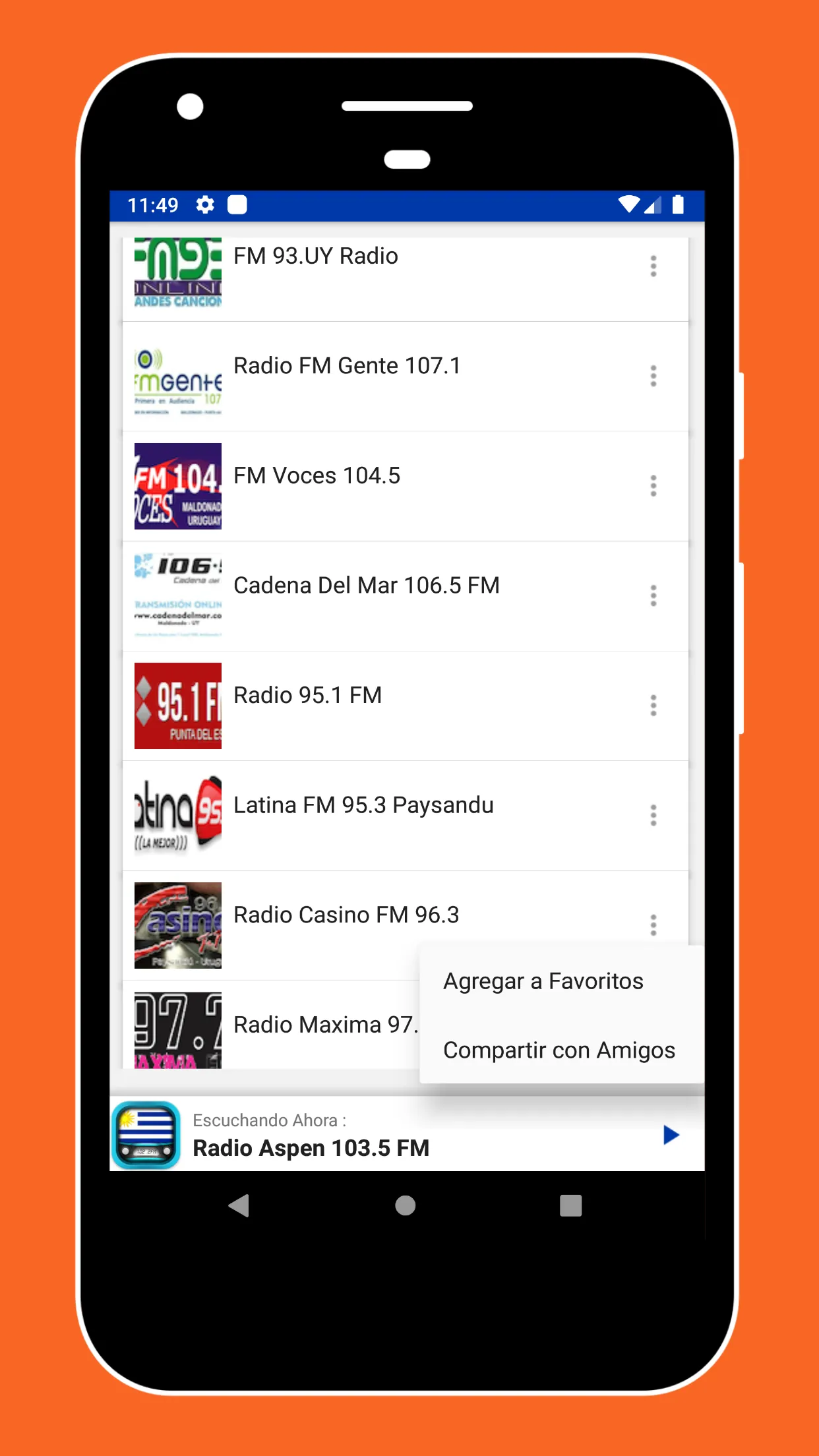 Radio Uruguay + FM Radio App | Indus Appstore | Screenshot