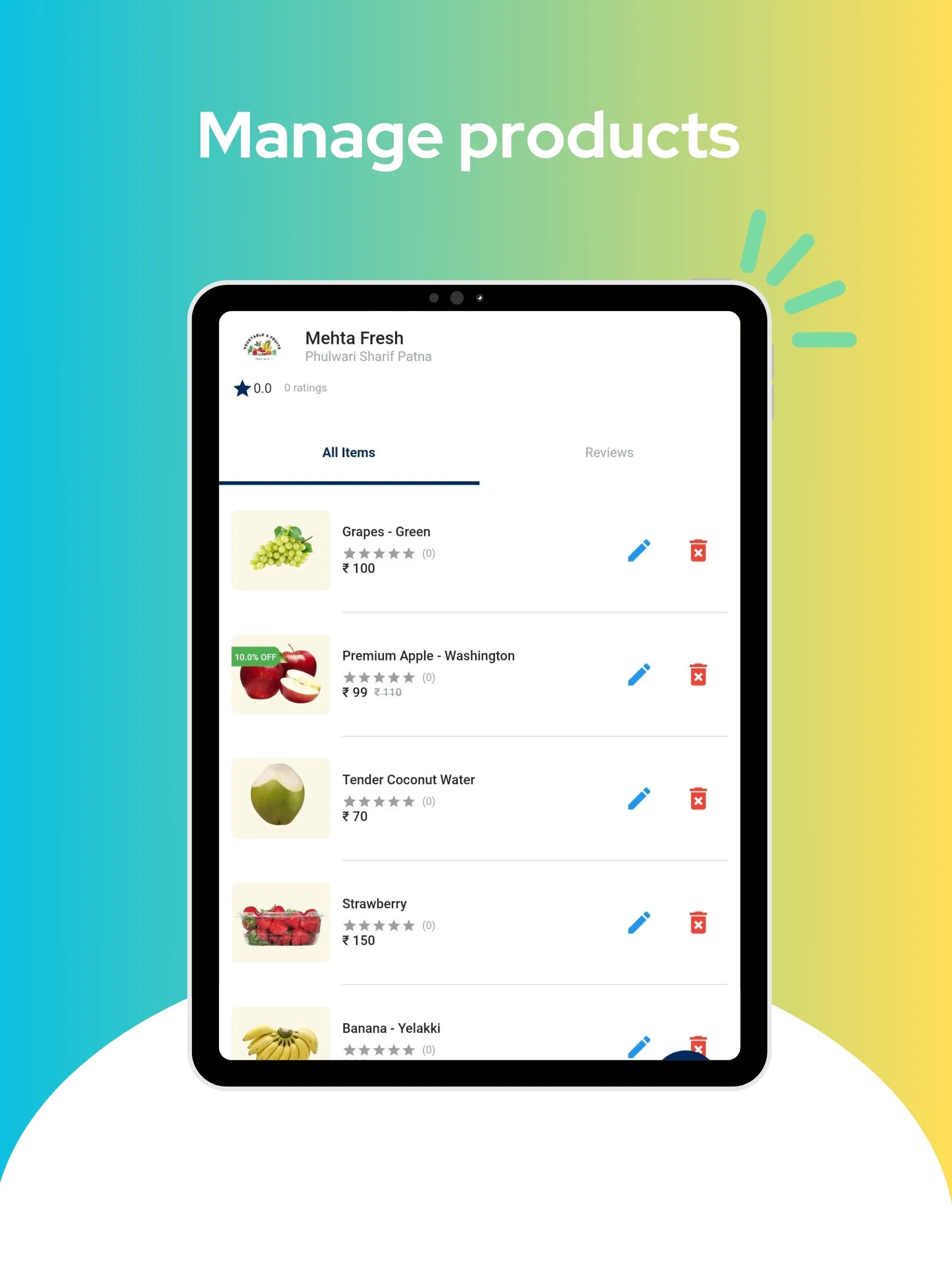 Grocery bids Store Partner App | Indus Appstore | Screenshot