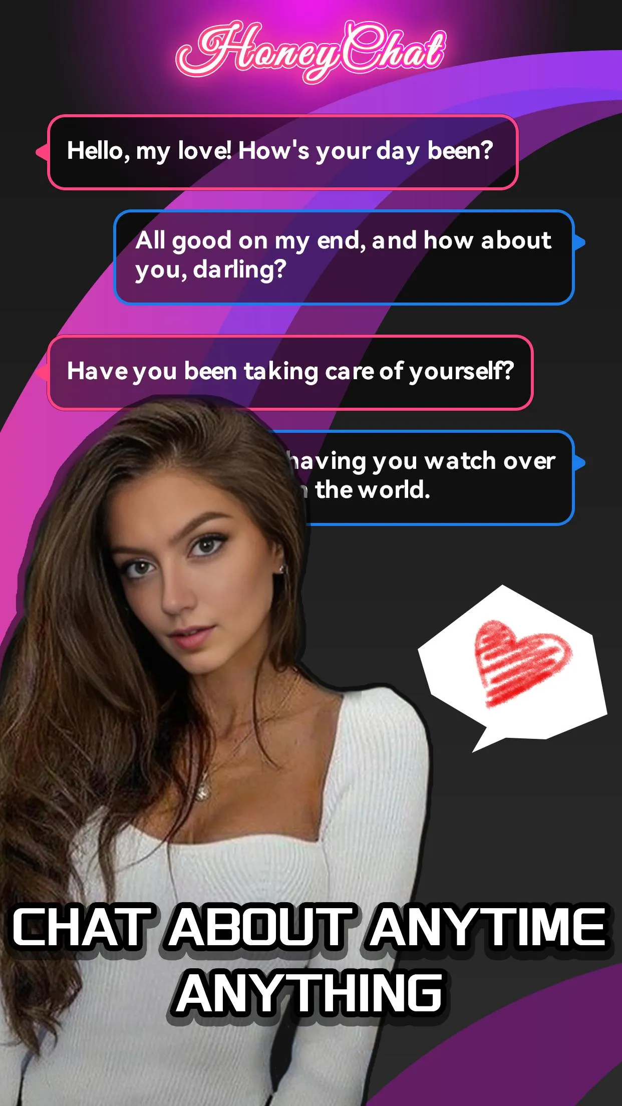 Honey Chat - AI Girlfriend | Indus Appstore | Screenshot