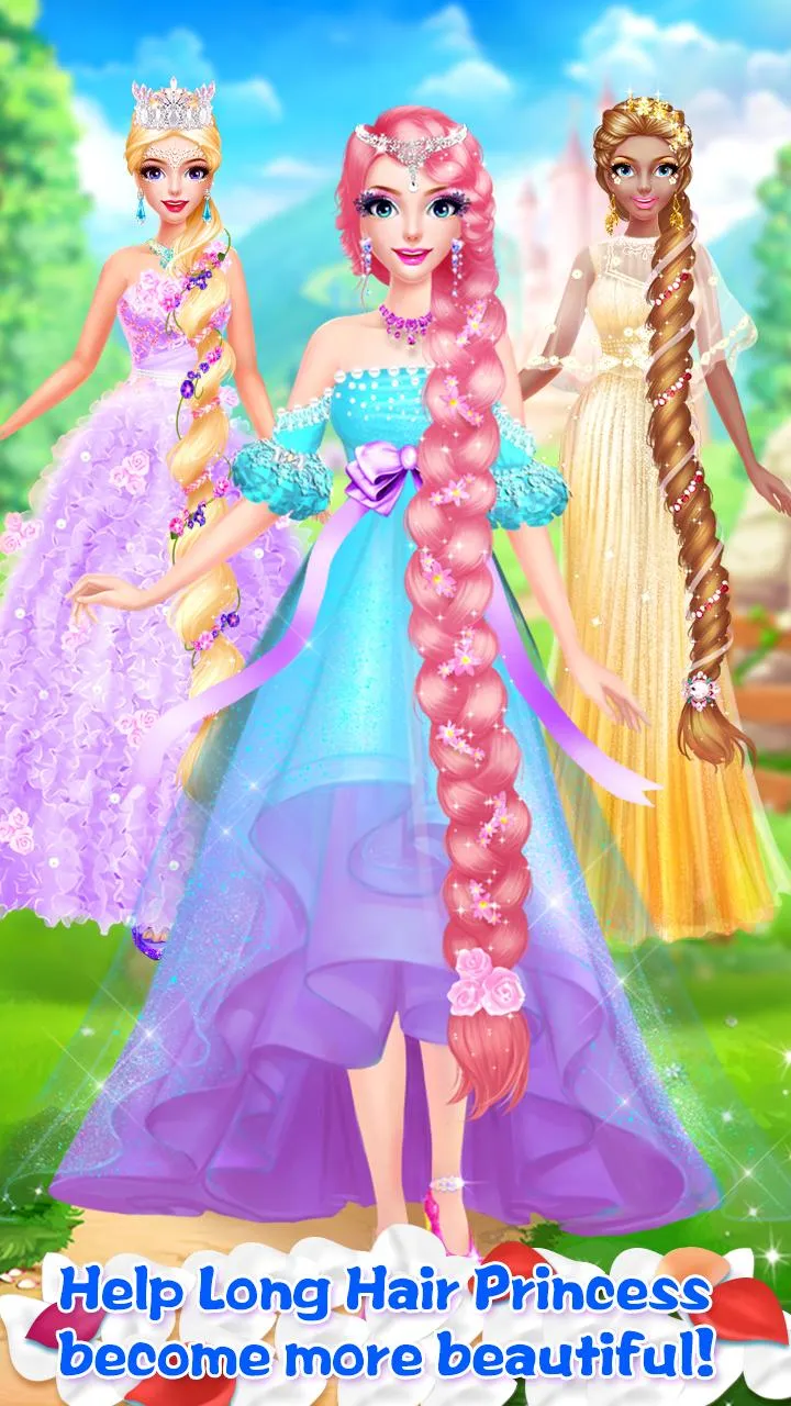 Long Hair Princess Salon Games | Indus Appstore | Screenshot