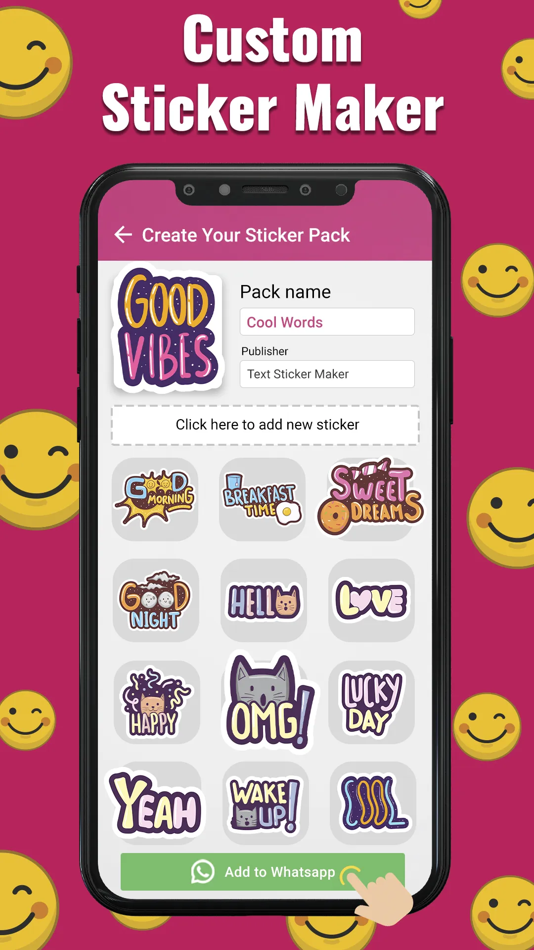 Text Sticker Maker Stikers | Indus Appstore | Screenshot