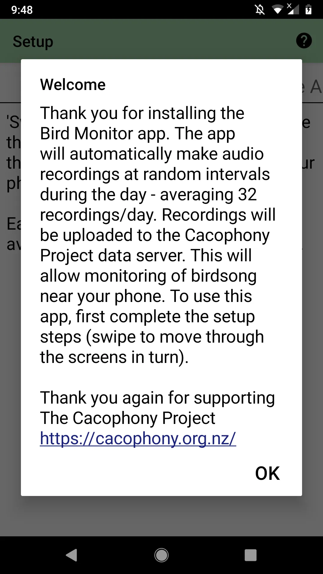 Bird Monitor - Cacophony | Indus Appstore | Screenshot