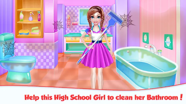 Highschool Girl House Cleaning | Indus Appstore | Screenshot