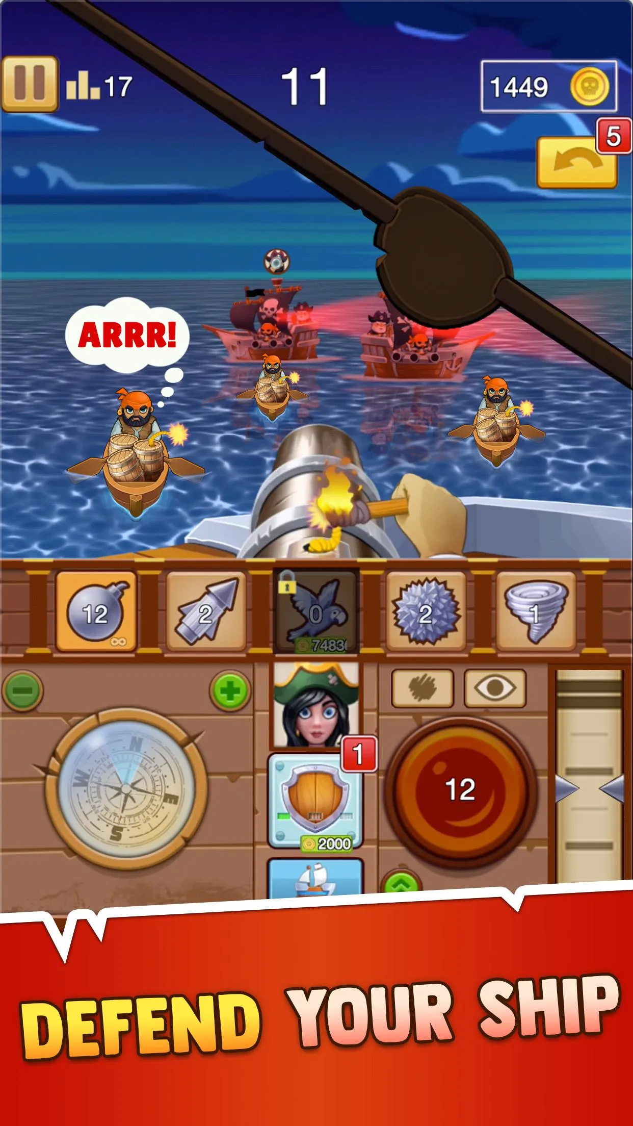 Pirate Bay - action shooter. | Indus Appstore | Screenshot