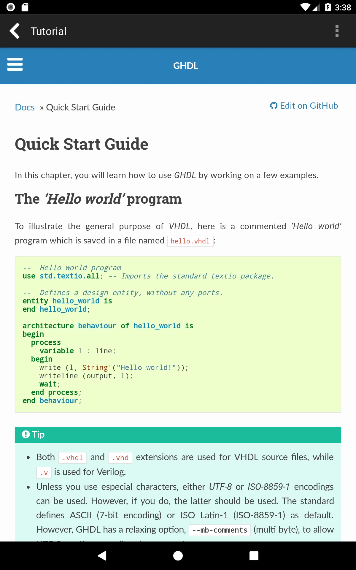 VHDL Programming Compiler | Indus Appstore | Screenshot