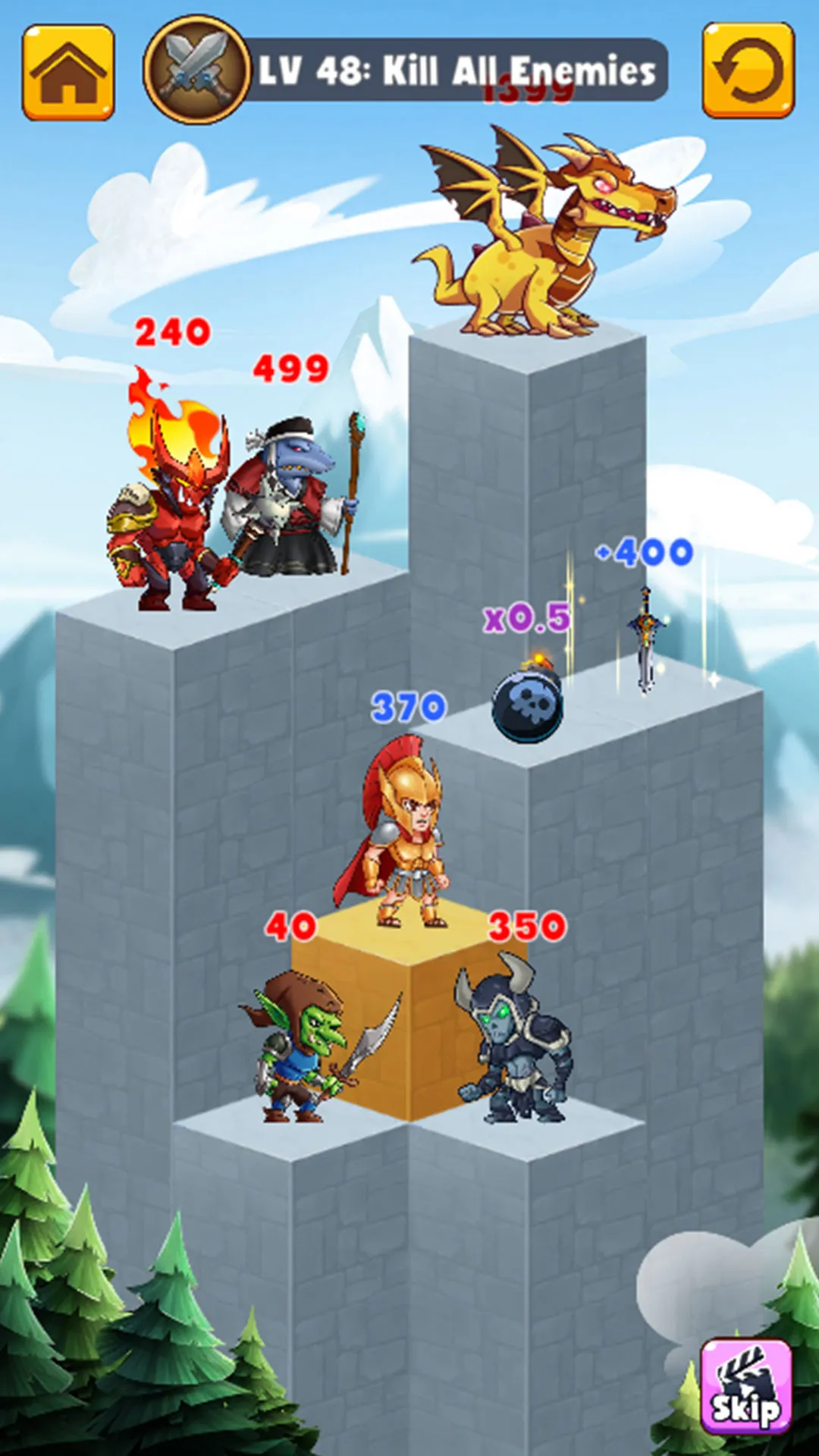 Hero Tower 2: Pyramid Puzzle | Indus Appstore | Screenshot