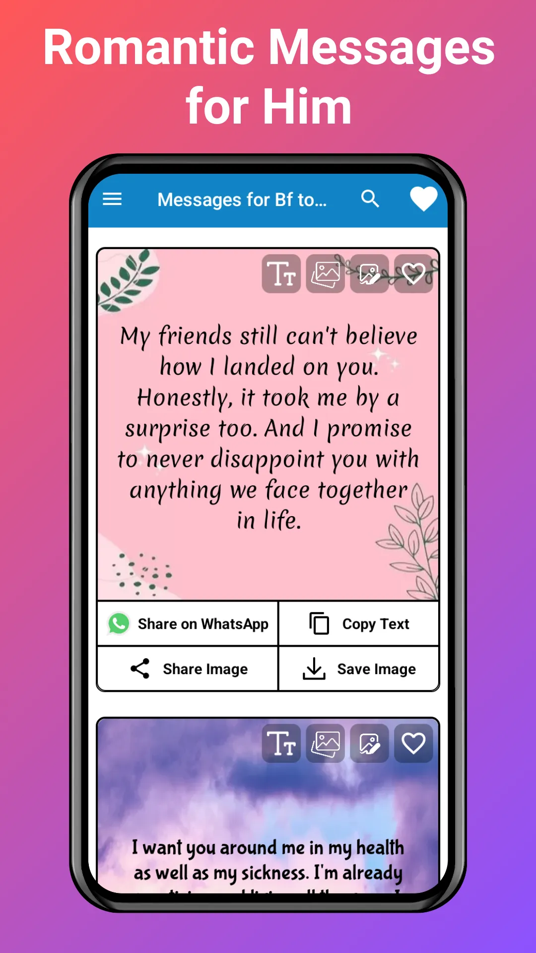 Love Messages for Boyfriend | Indus Appstore | Screenshot