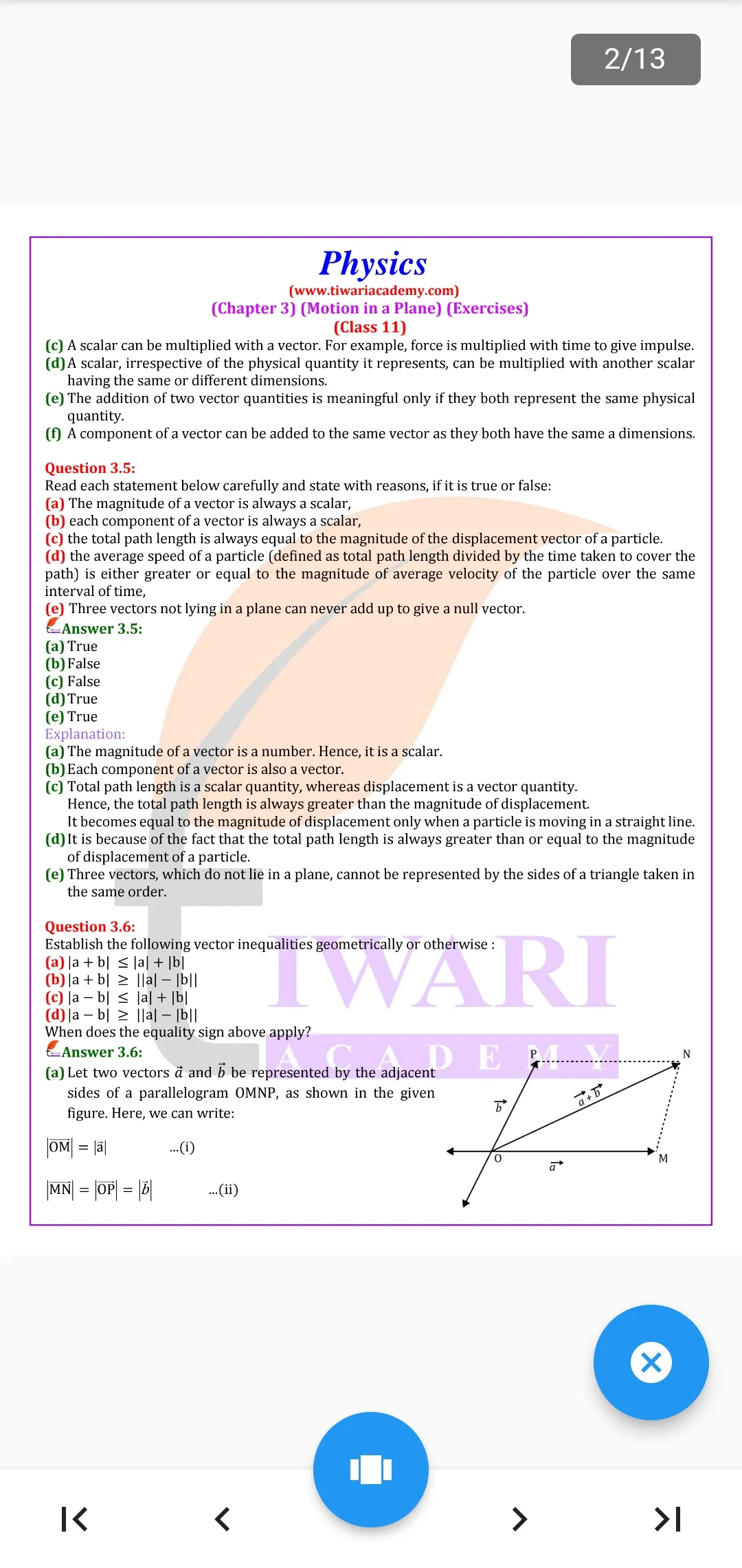 Class 11 Physics for 2023-24 | Indus Appstore | Screenshot