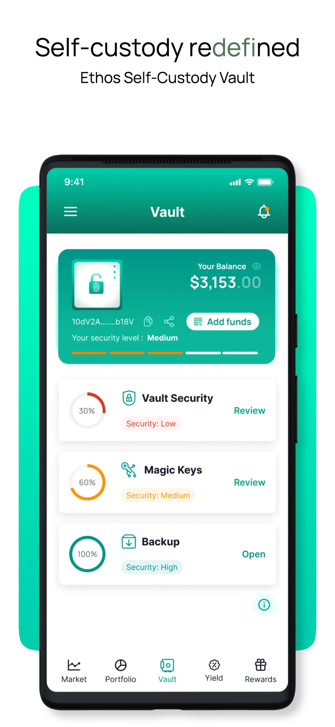 Ethos Self-Custody Vault | Indus Appstore | Screenshot