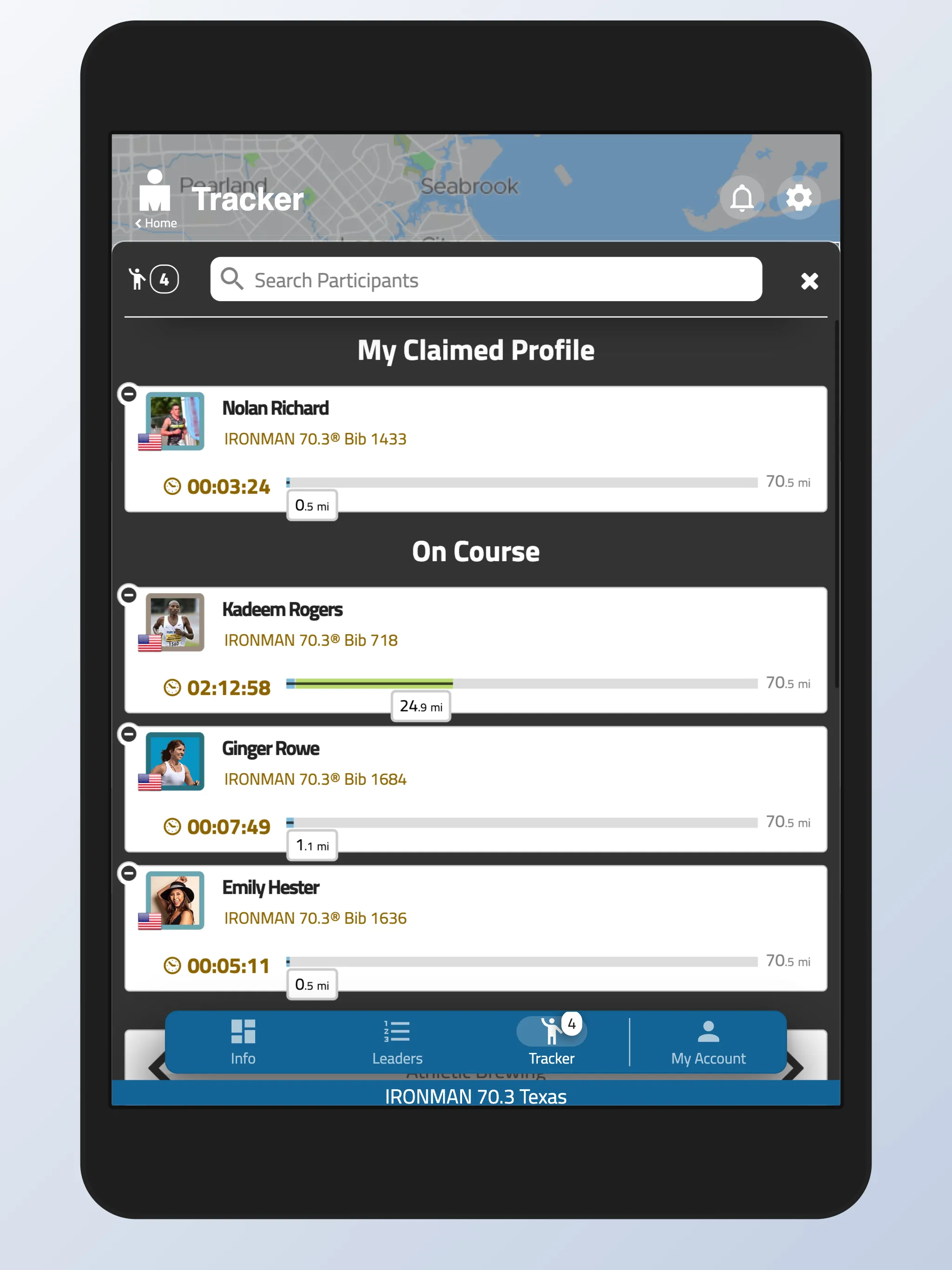 IRONMAN Tracker | Indus Appstore | Screenshot