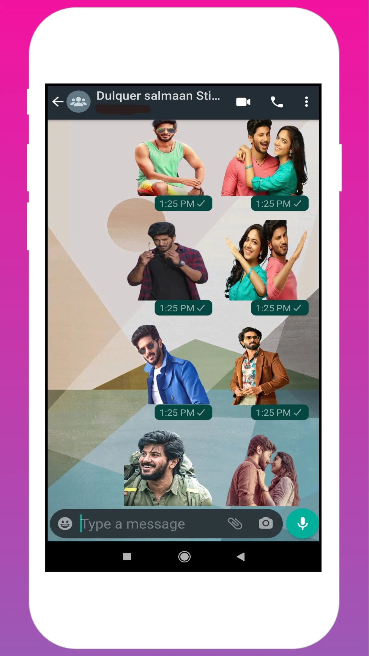 Dulquer Salmaan Stickers | Indus Appstore | Screenshot