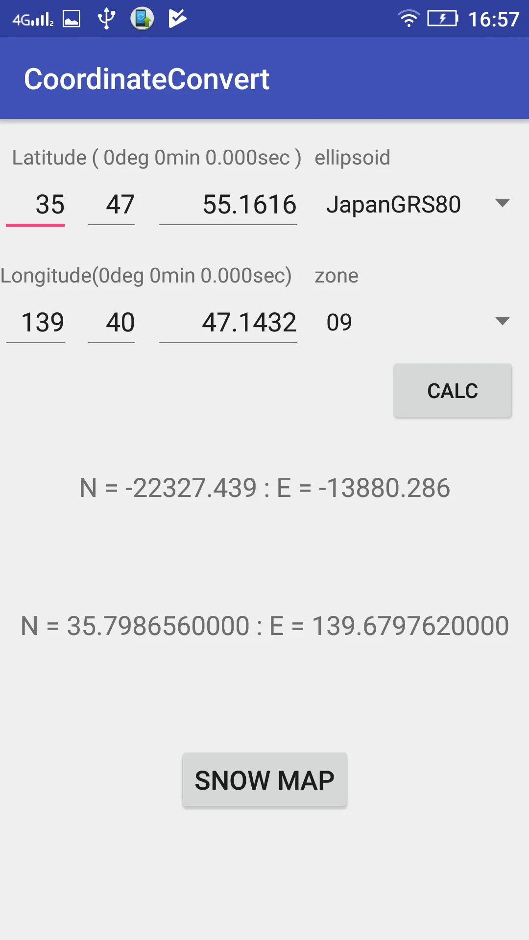 Coordinate Convert | Indus Appstore | Screenshot