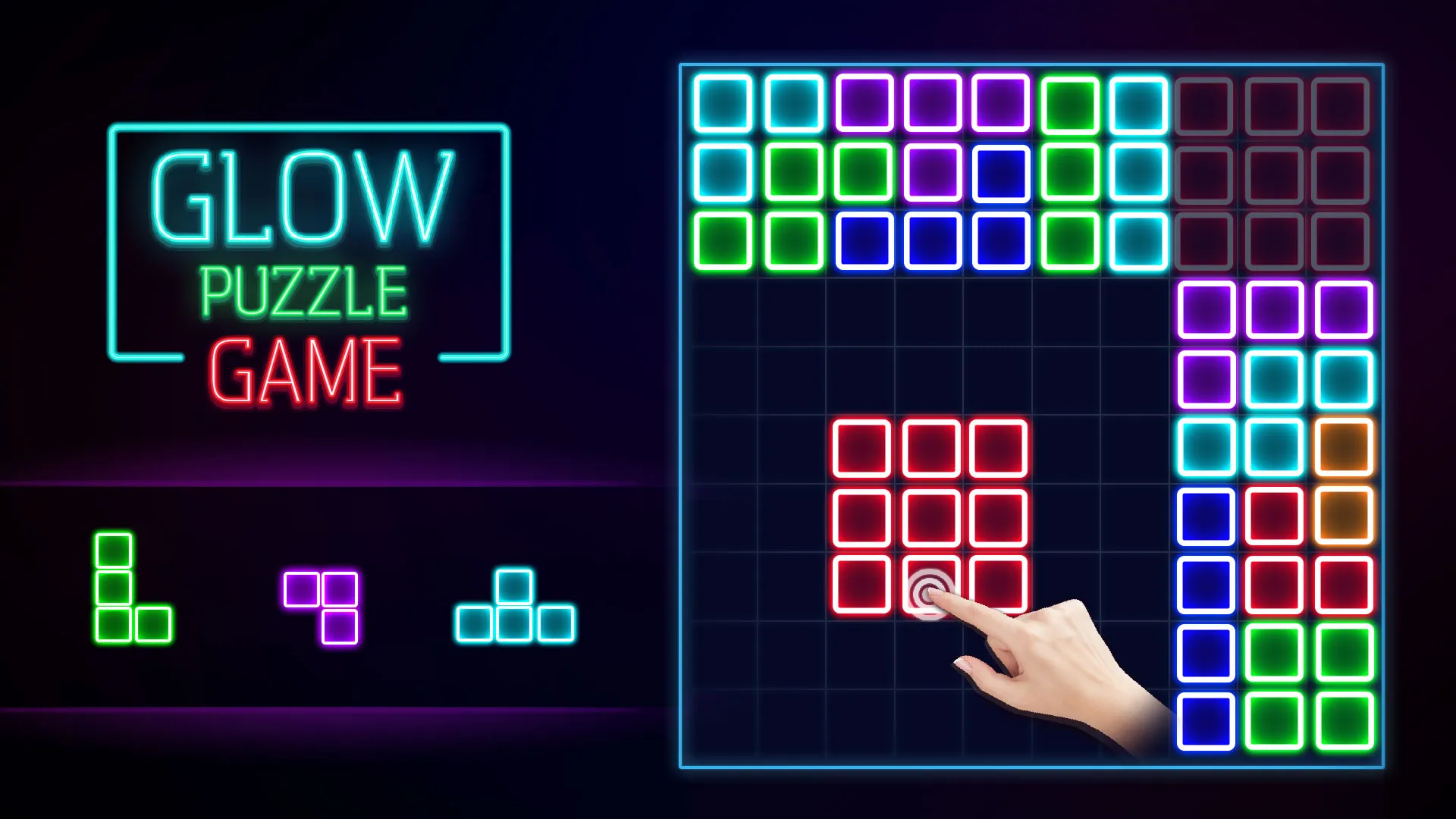 Glow Block Puzzle | Indus Appstore | Screenshot