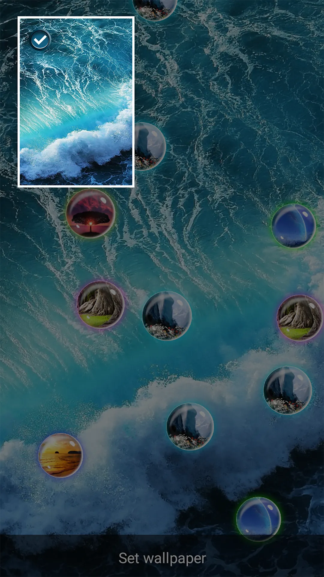 Photo Bubbles Live Wallpaper | Indus Appstore | Screenshot