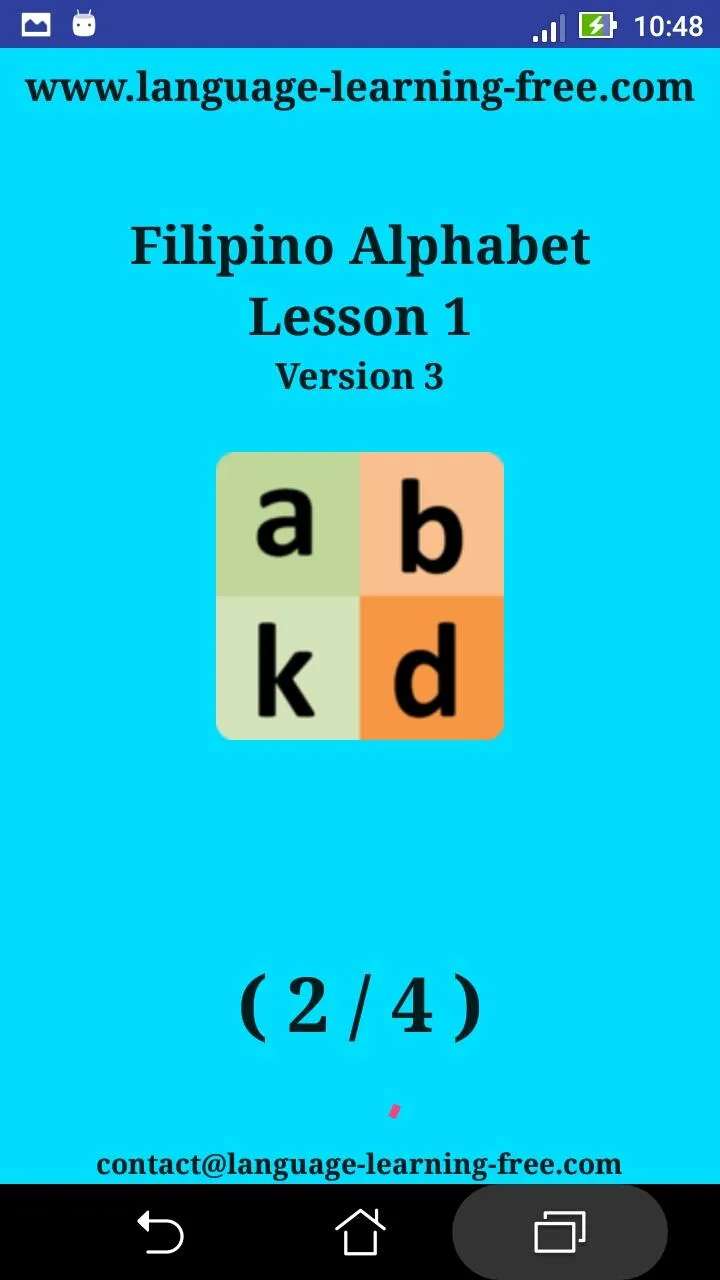 Filipino alphabet for students | Indus Appstore | Screenshot