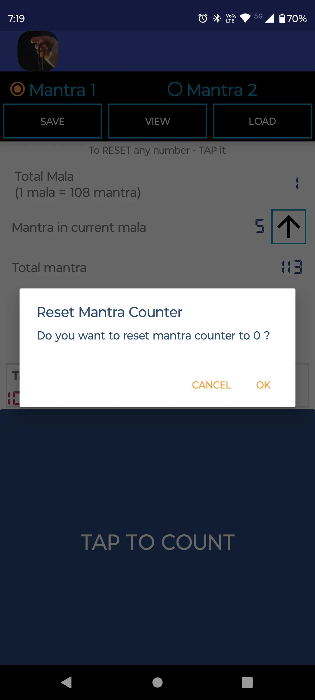 A1 Mantra Counter | Indus Appstore | Screenshot