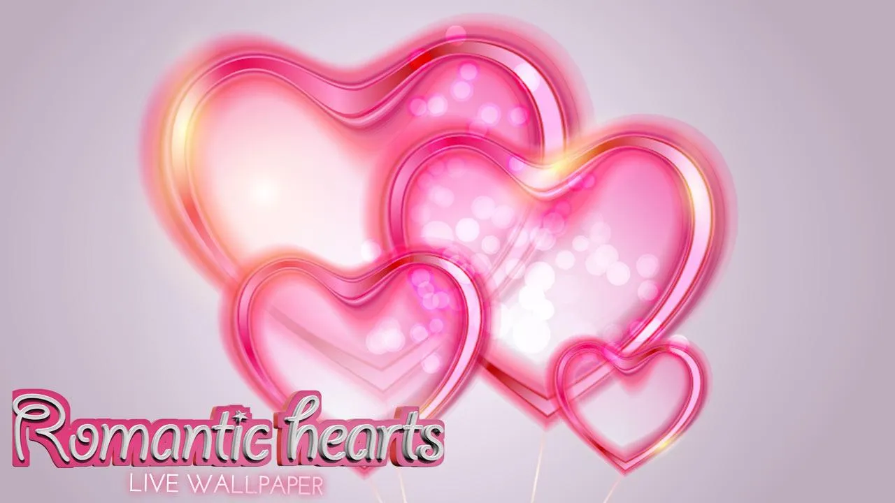 Romantic Hearts Live Wallpaper | Indus Appstore | Screenshot