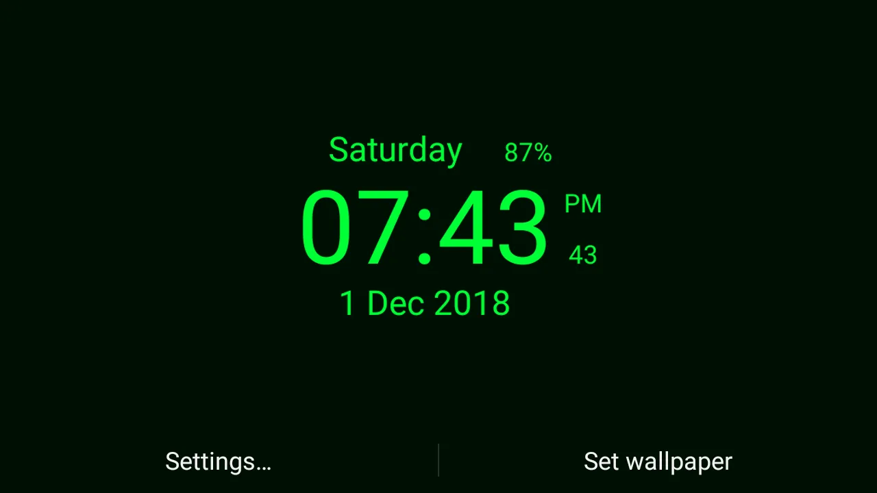 Digital Clock Live Wallpaper | Indus Appstore | Screenshot