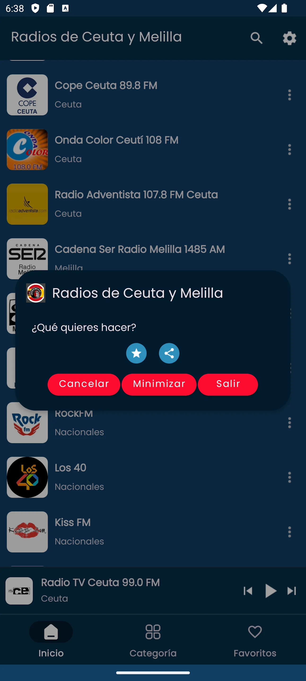 Radios from Ceuta and Melilla | Indus Appstore | Screenshot