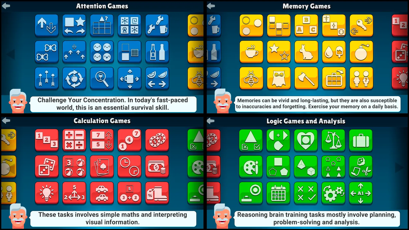 Neurobics: 60 Brain Games | Indus Appstore | Screenshot