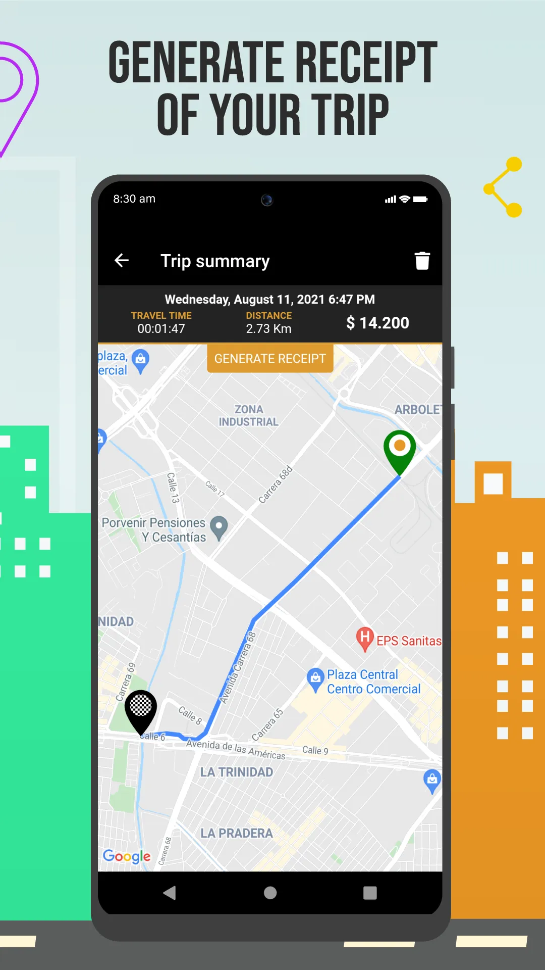 Taxi Fare GPS | Indus Appstore | Screenshot