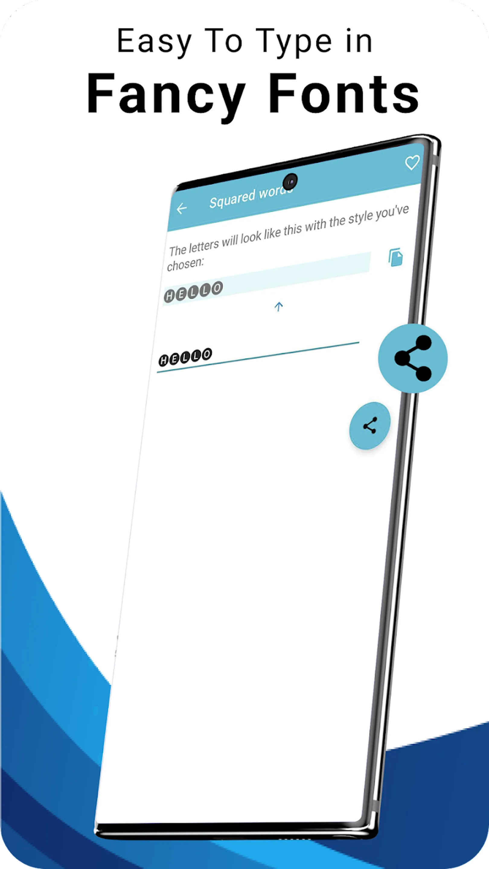 Blue Words, Stylish Fonts text | Indus Appstore | Screenshot