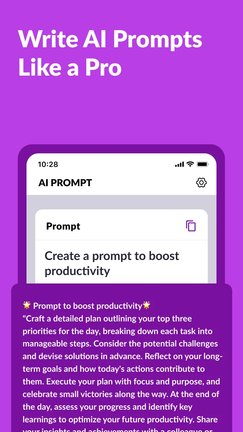 AI Prompt Generator, Engineer | Indus Appstore | Screenshot