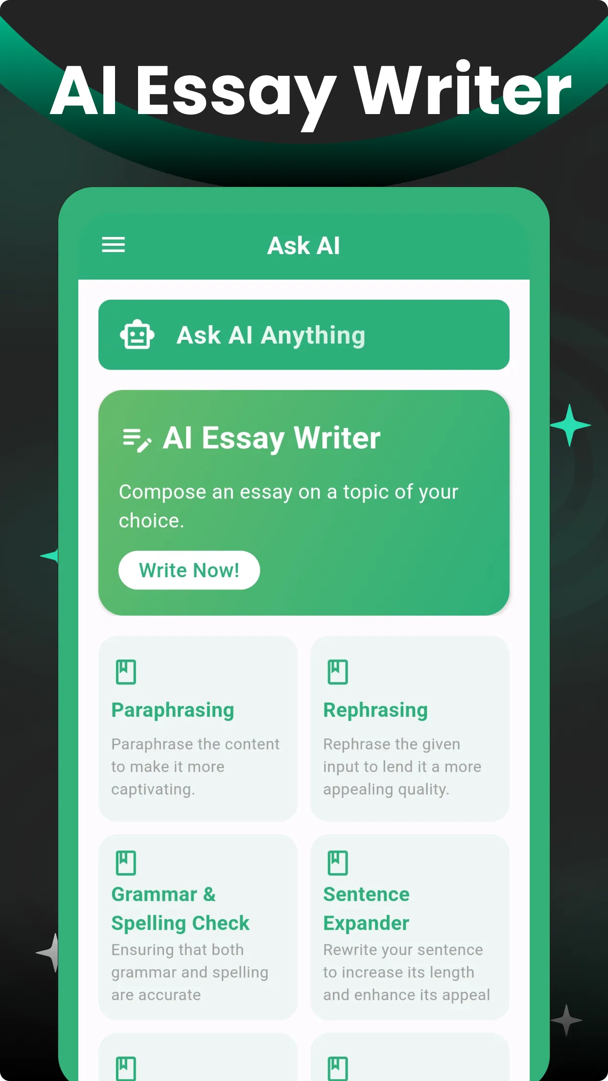 AI Essay Writer: Writing App | Indus Appstore | Screenshot