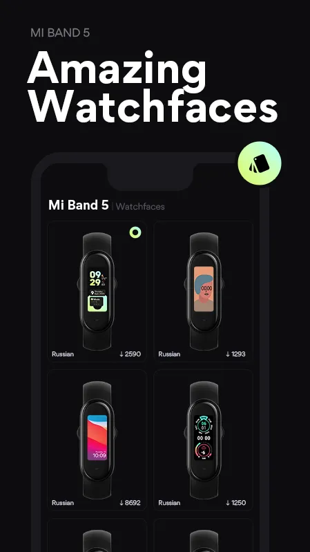 Mi Band 5 Watch Faces | Indus Appstore | Screenshot