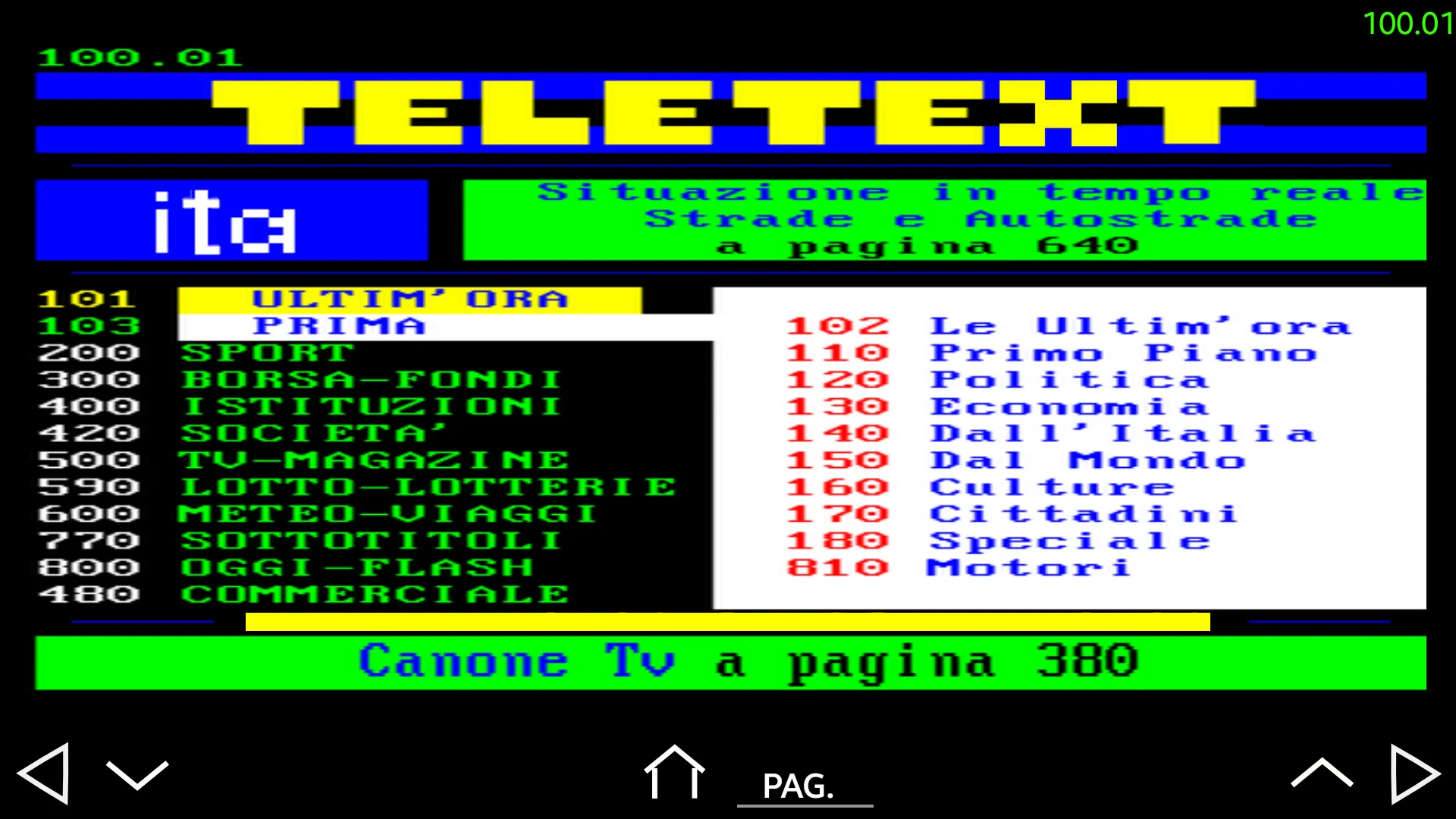 Teletext Ita | Indus Appstore | Screenshot