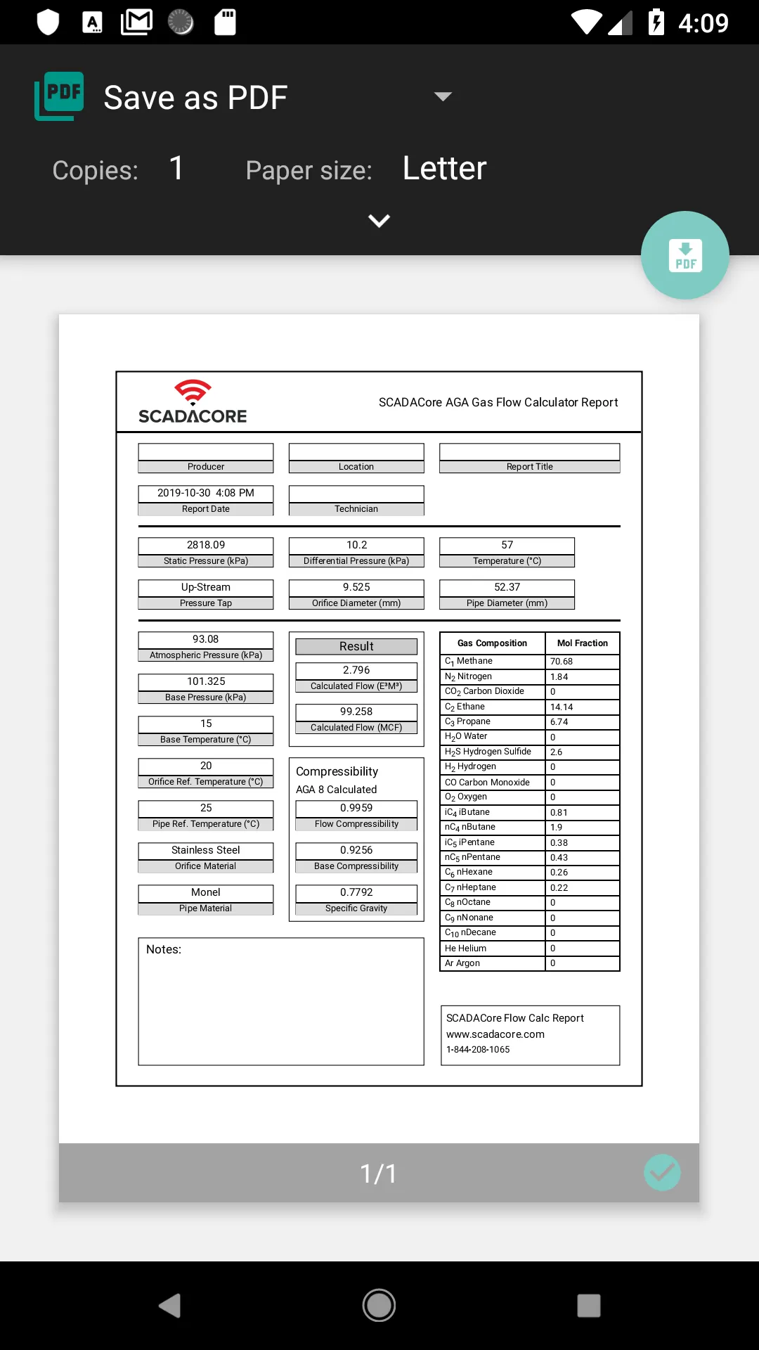 SCADACore AGA Gas Flow Calcula | Indus Appstore | Screenshot