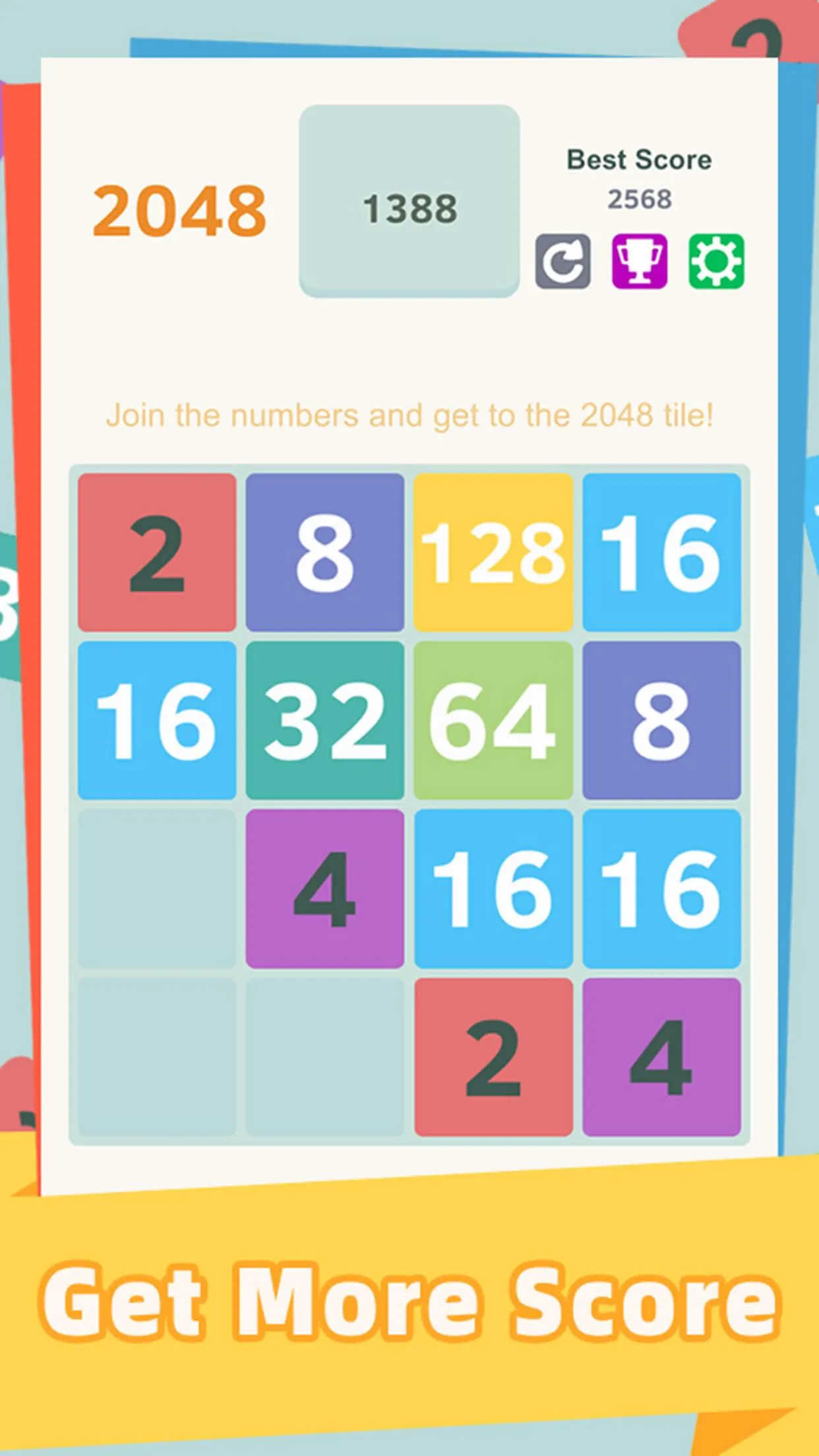 2048 - worldwide poplar game | Indus Appstore | Screenshot