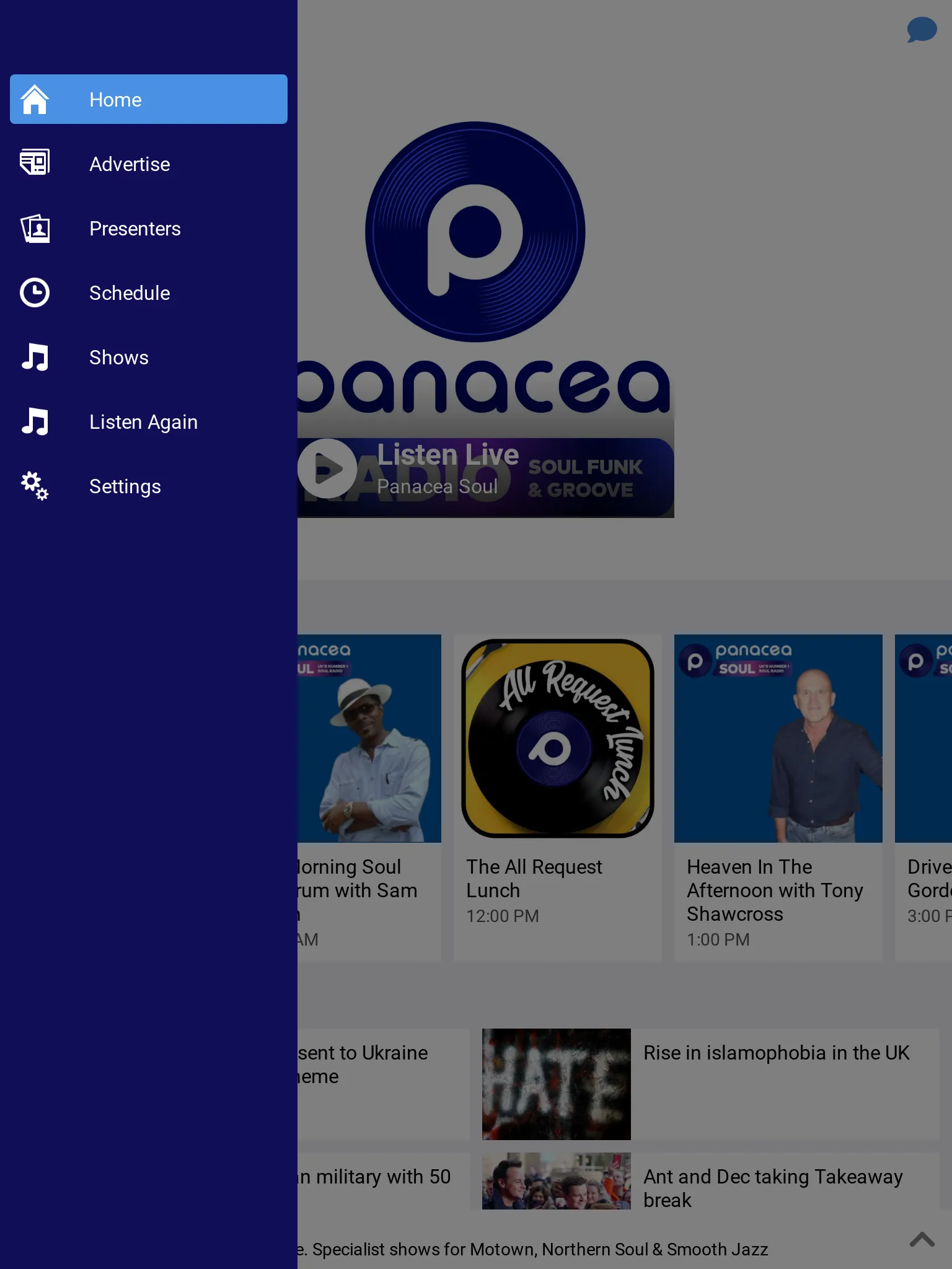 Panacea Radio | Indus Appstore | Screenshot