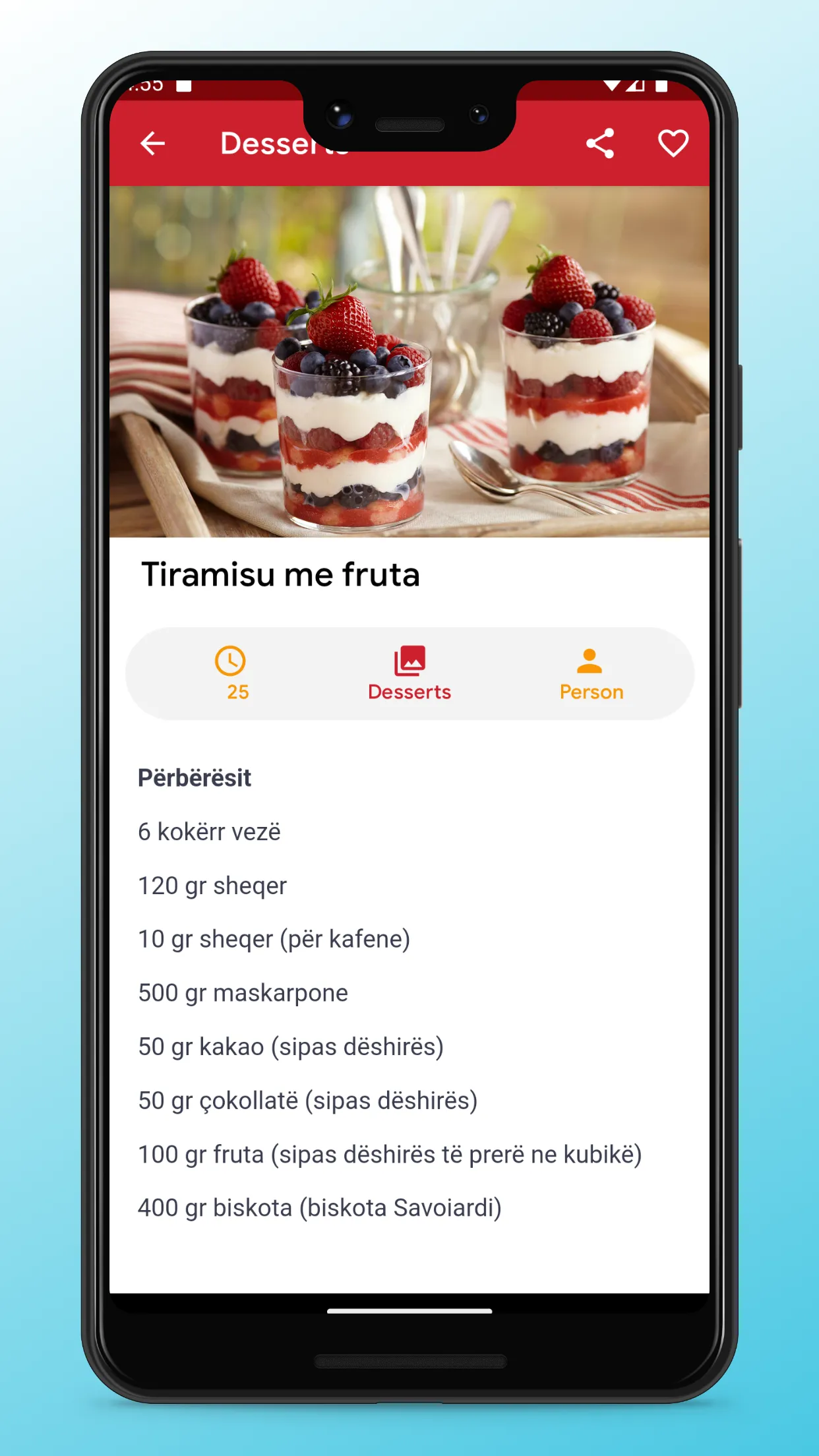 Albanian Food Recipes App | Indus Appstore | Screenshot