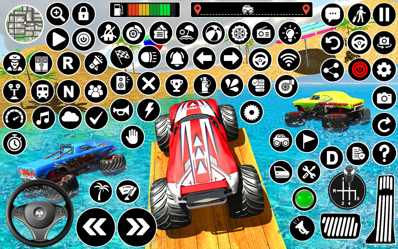 Monster Truck Water Surfing 3D | Indus Appstore | Screenshot