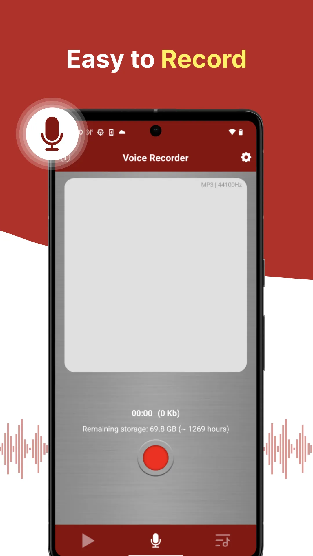 voice recorder - pro recorder | Indus Appstore | Screenshot