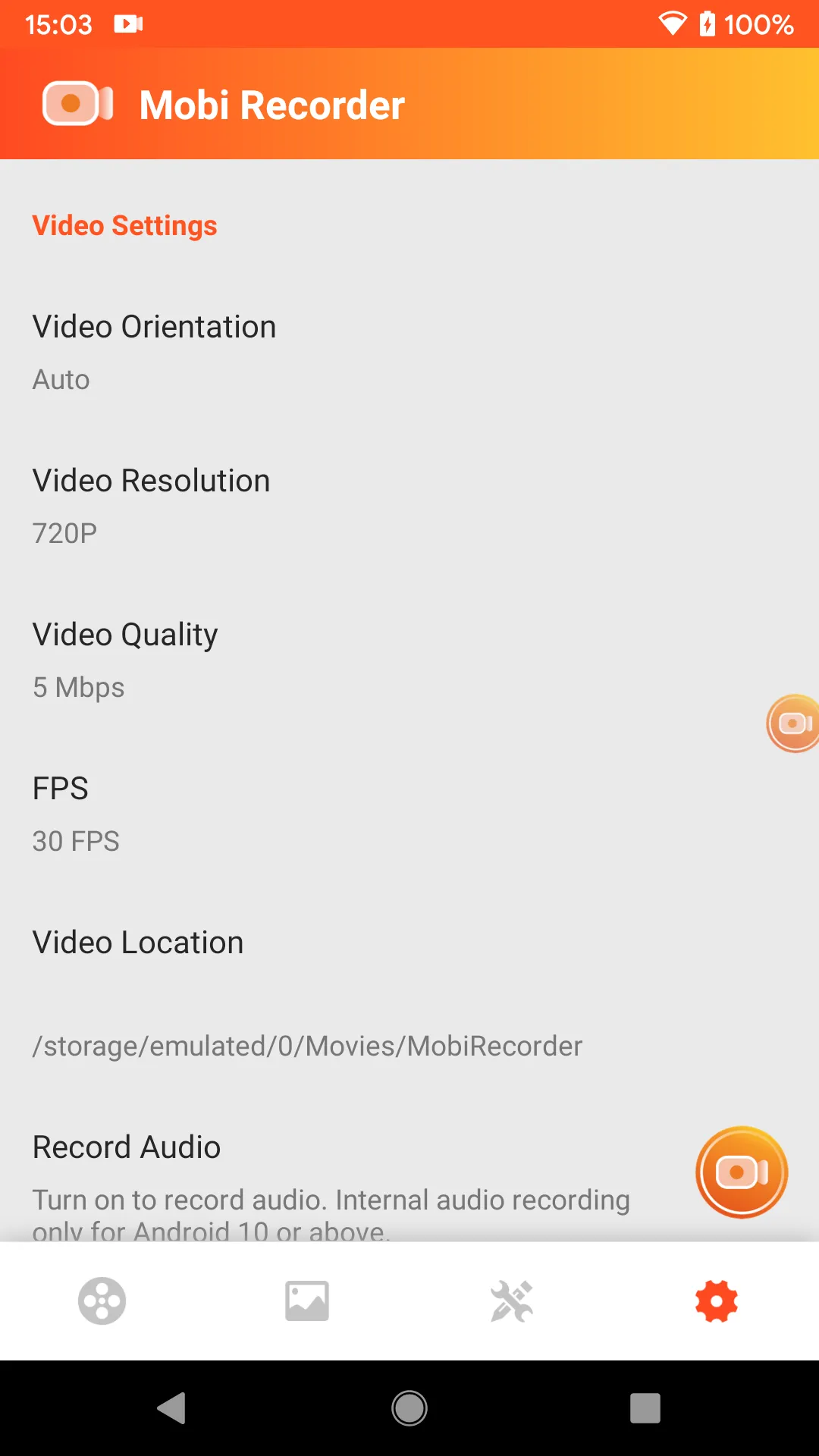 Screen Recorder Mobi Recorder | Indus Appstore | Screenshot