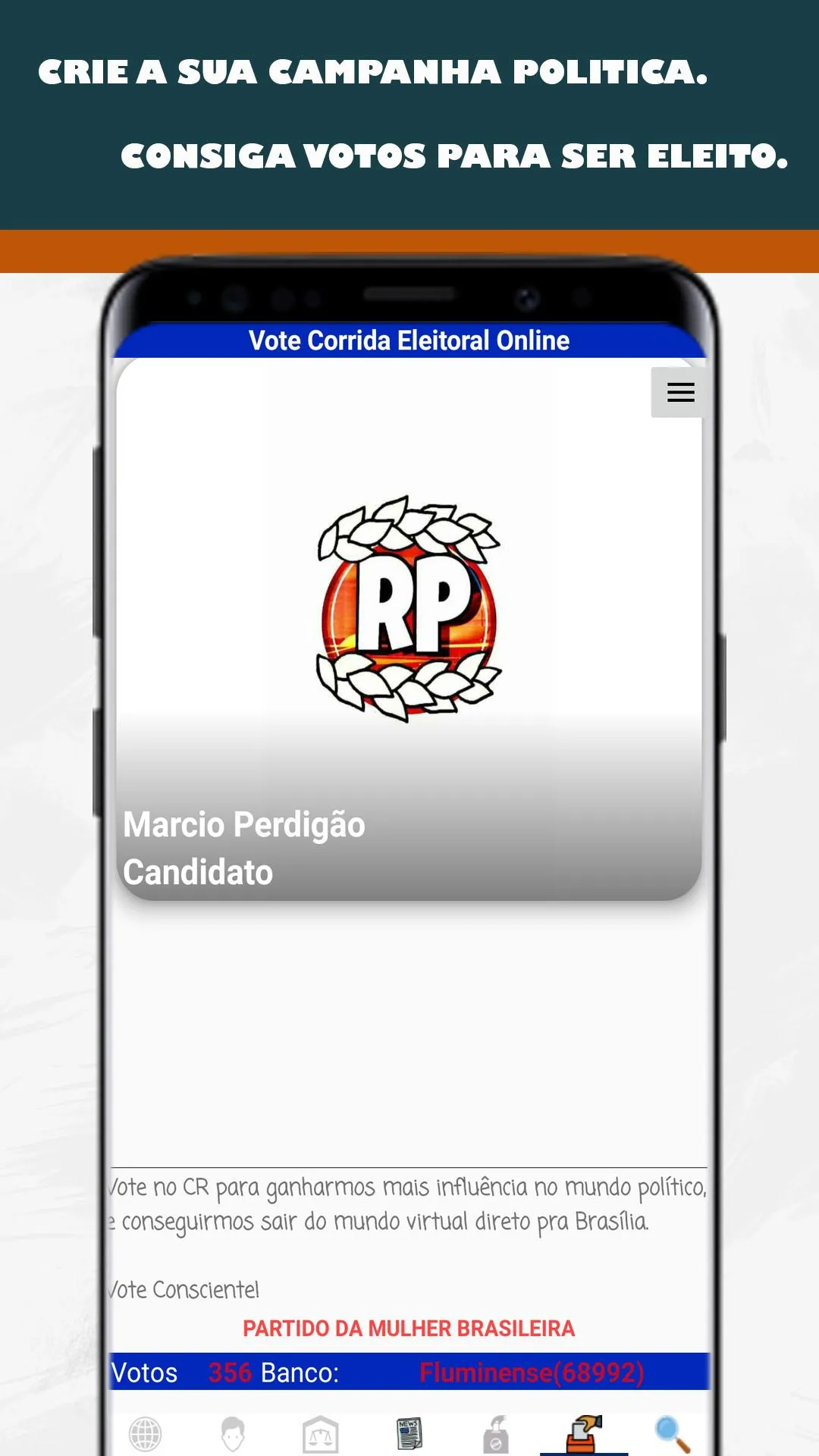 Corrida Eleitoral Online | Indus Appstore | Screenshot