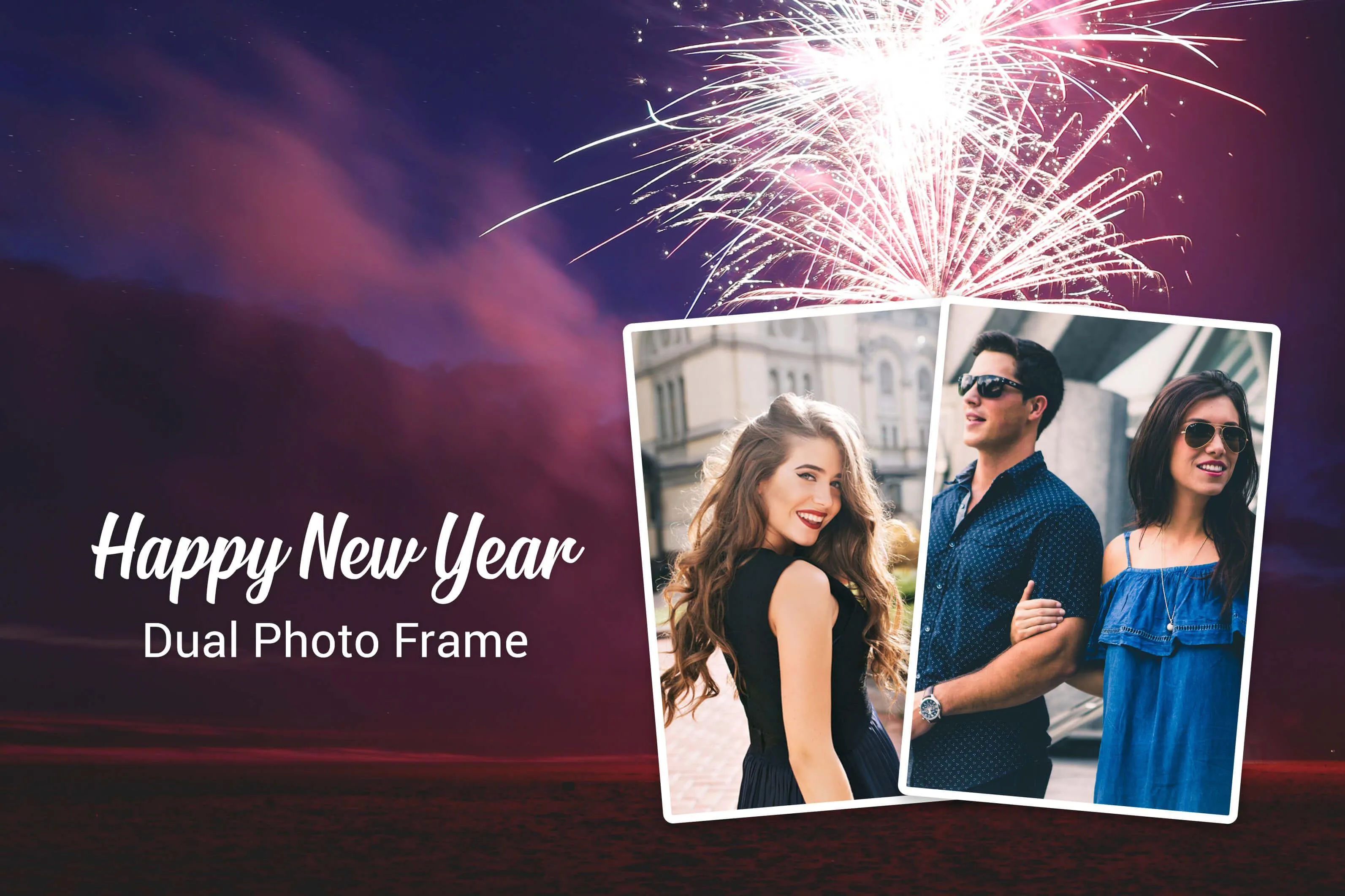 Newyear Dual Photo Frames | Indus Appstore | Screenshot