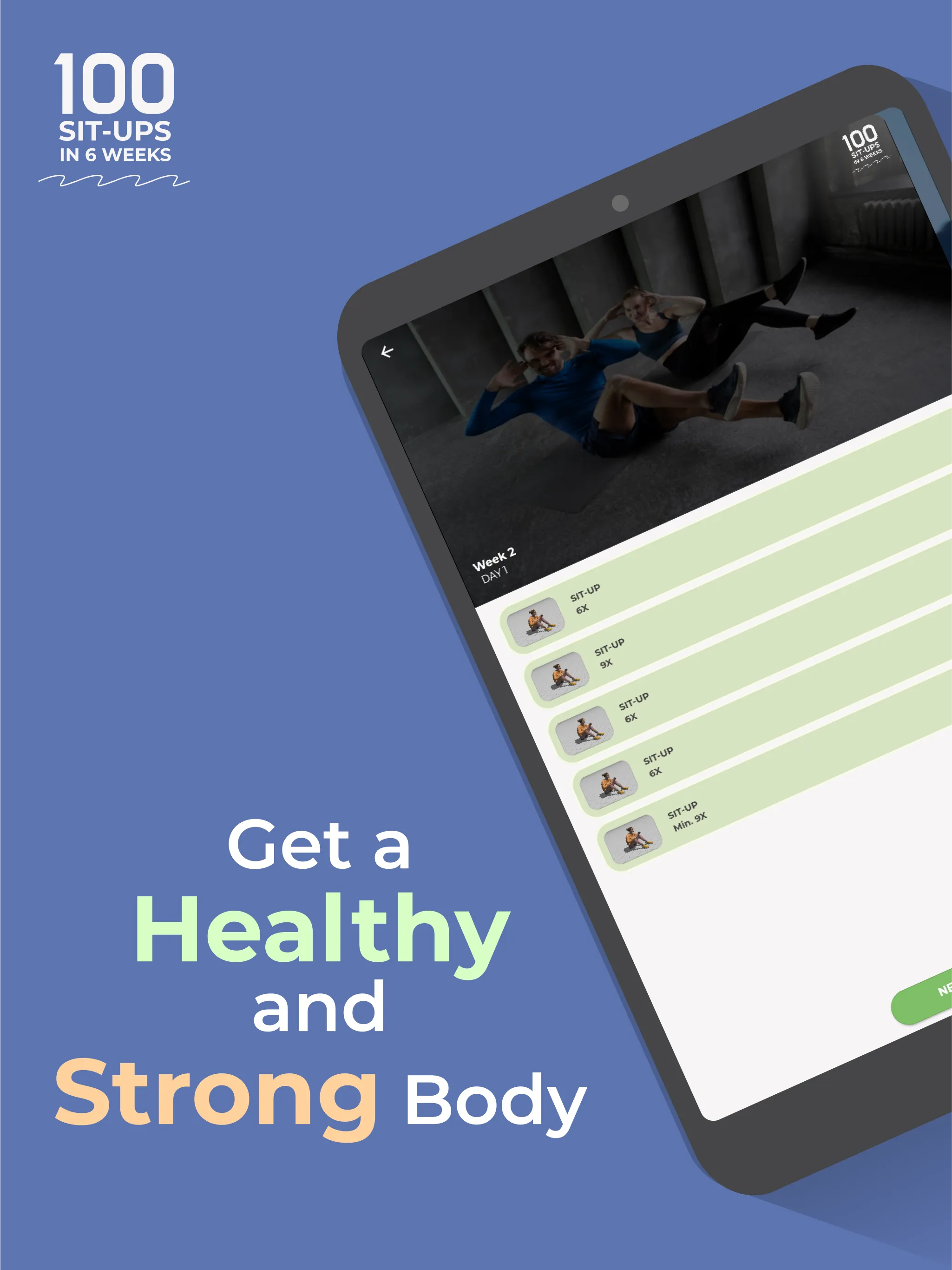 100 Sit Ups In 6 Weeks At Home | Indus Appstore | Screenshot