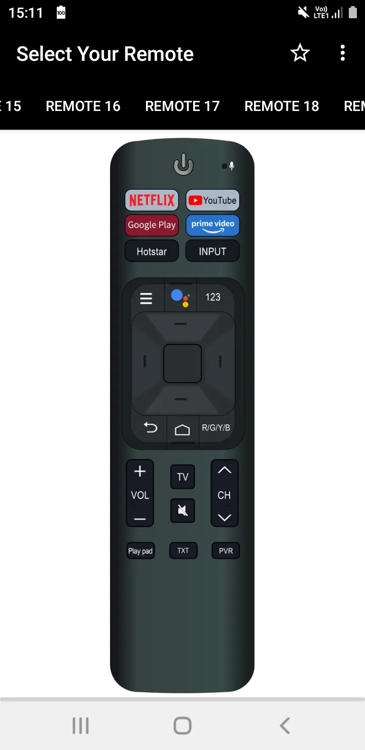 VU TV Remote | Indus Appstore | Screenshot