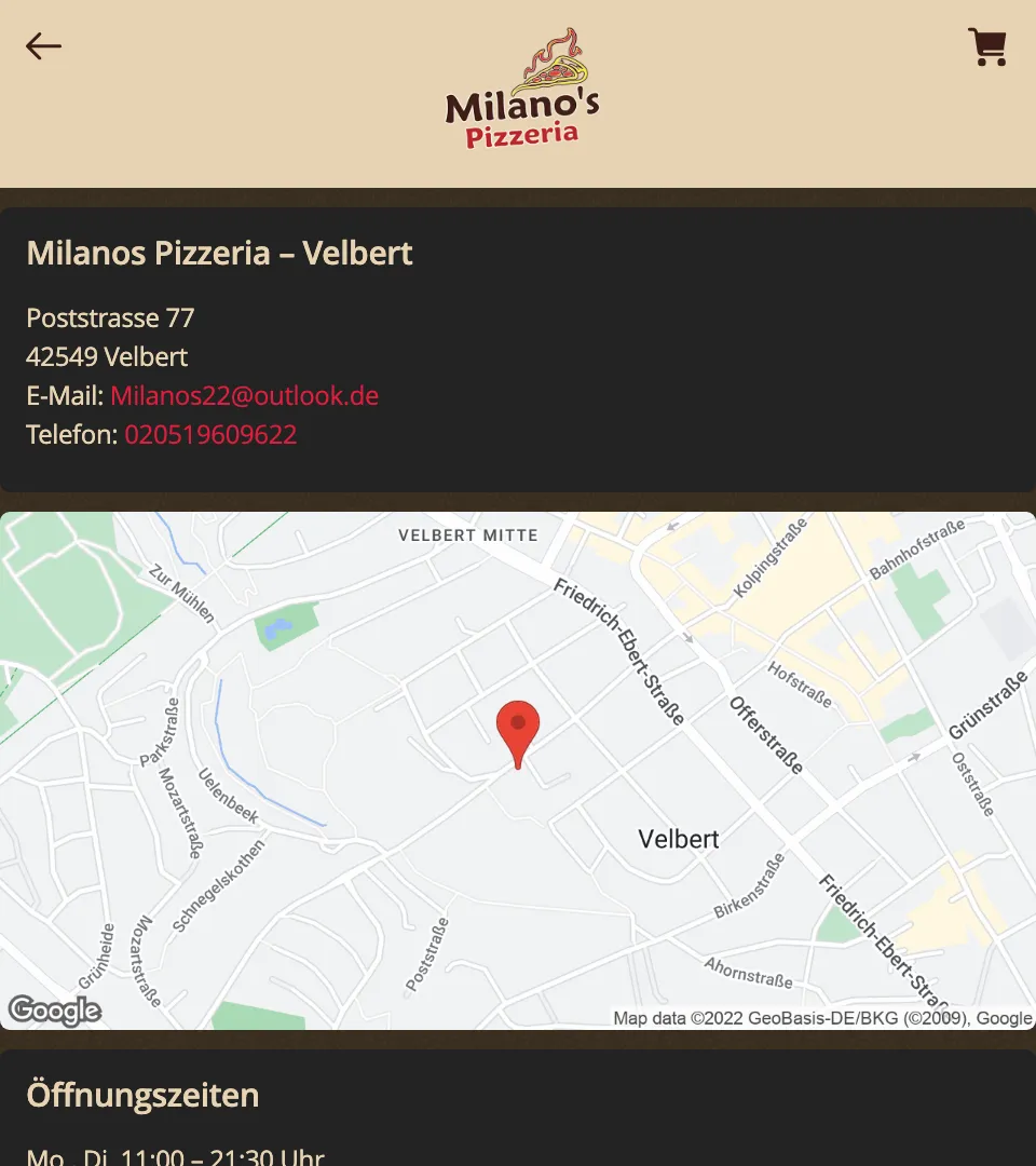 Milano's Pizzeria Velbert | Indus Appstore | Screenshot