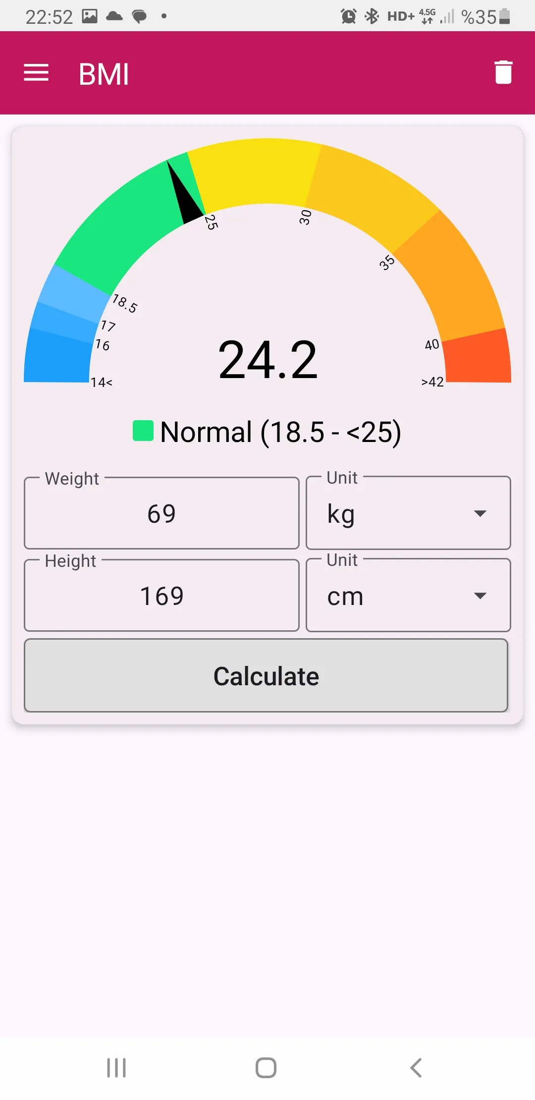 Gestational Age Calculator | Indus Appstore | Screenshot