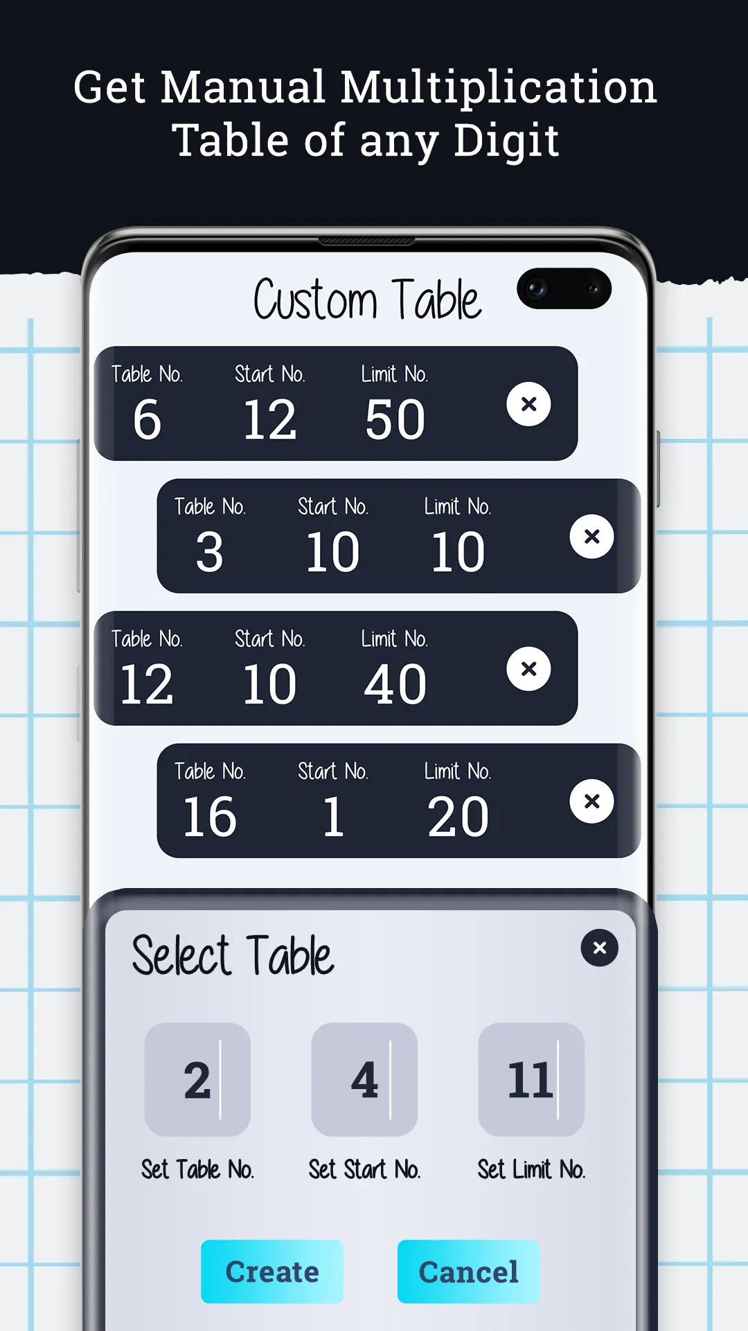 Math Multiplication Table | Indus Appstore | Screenshot