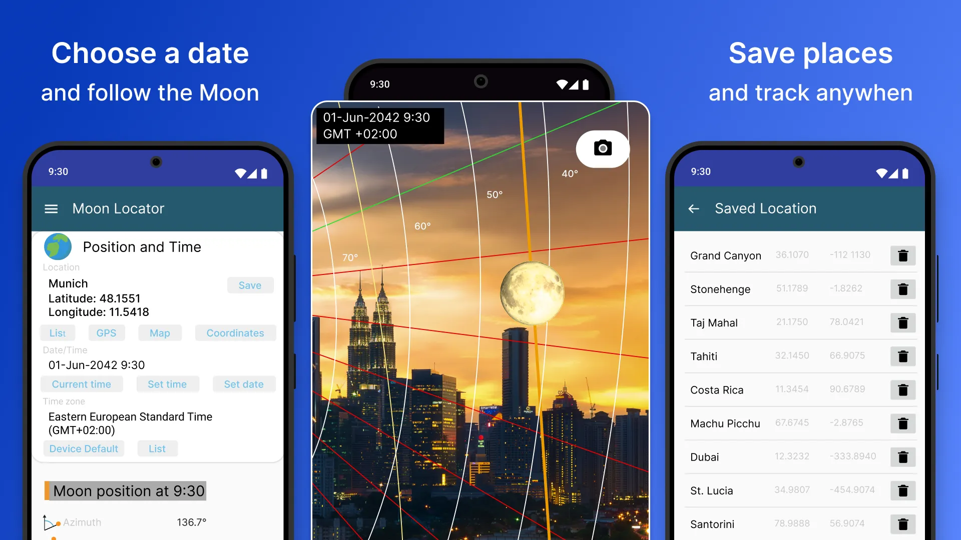 Moon Locator - Lunar Calendar | Indus Appstore | Screenshot