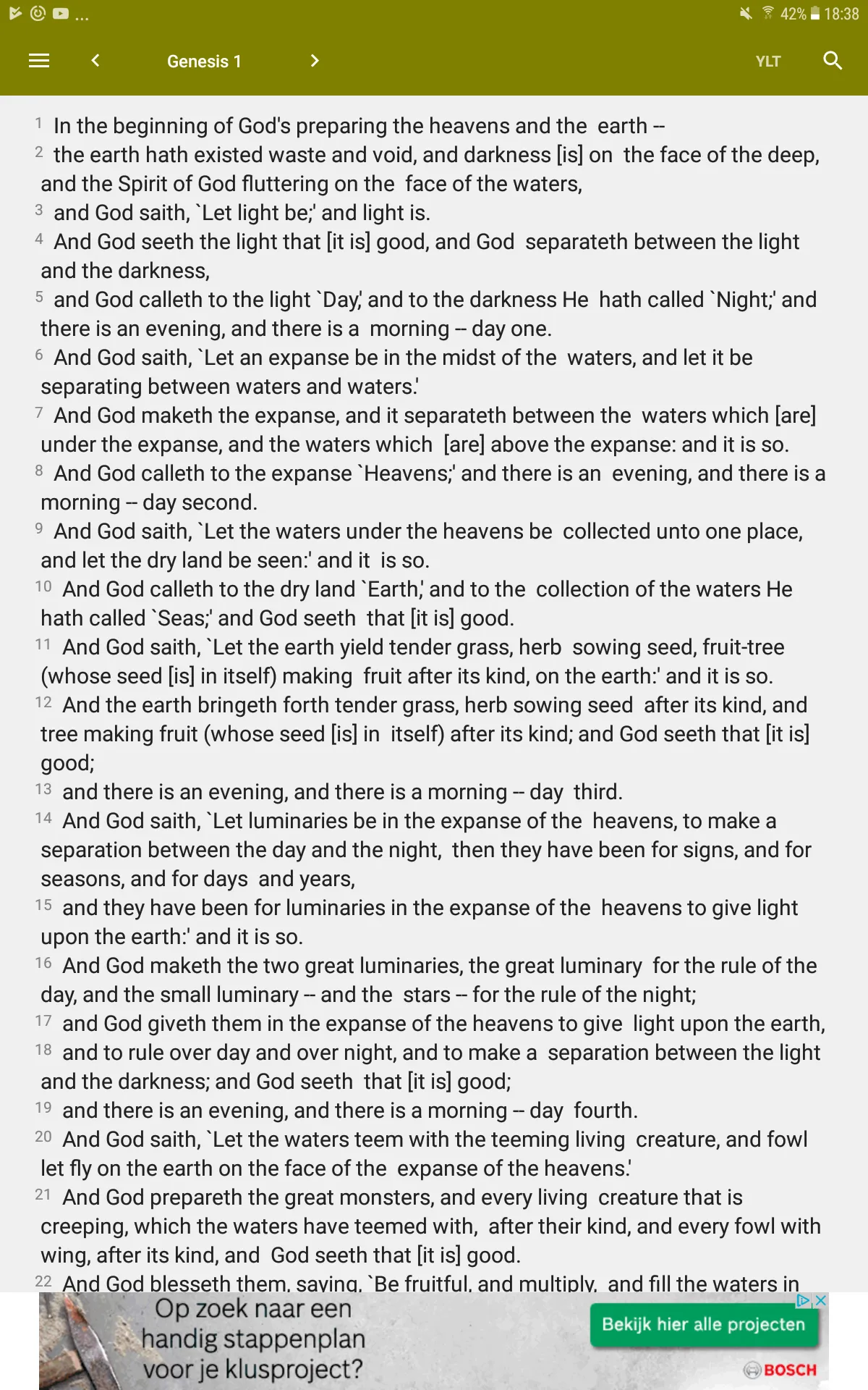 YLT Bible - Young's Literal | Indus Appstore | Screenshot