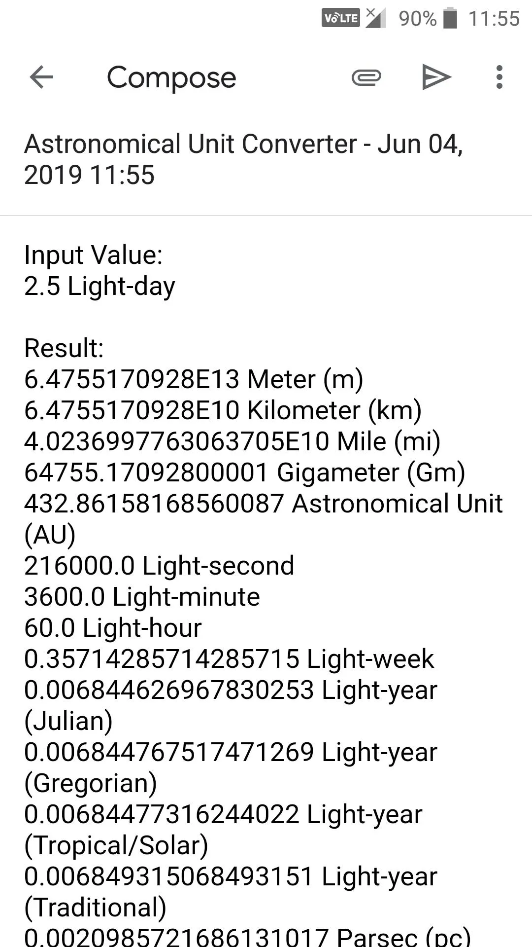 Astronomical Unit Converter | Indus Appstore | Screenshot